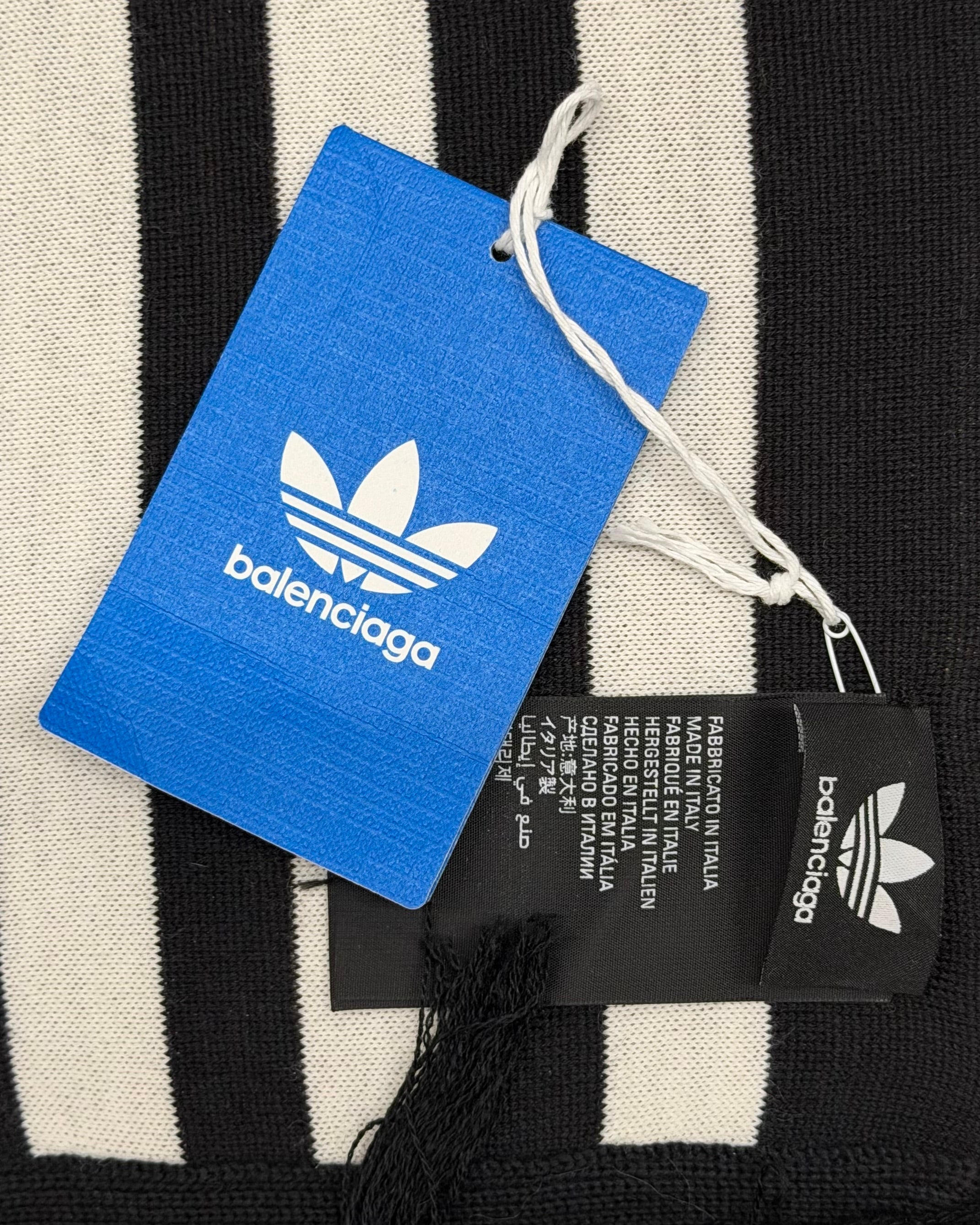 ADIDAS X BALENCIAGA SS23 LOGO SOCCER WOOL SCARF