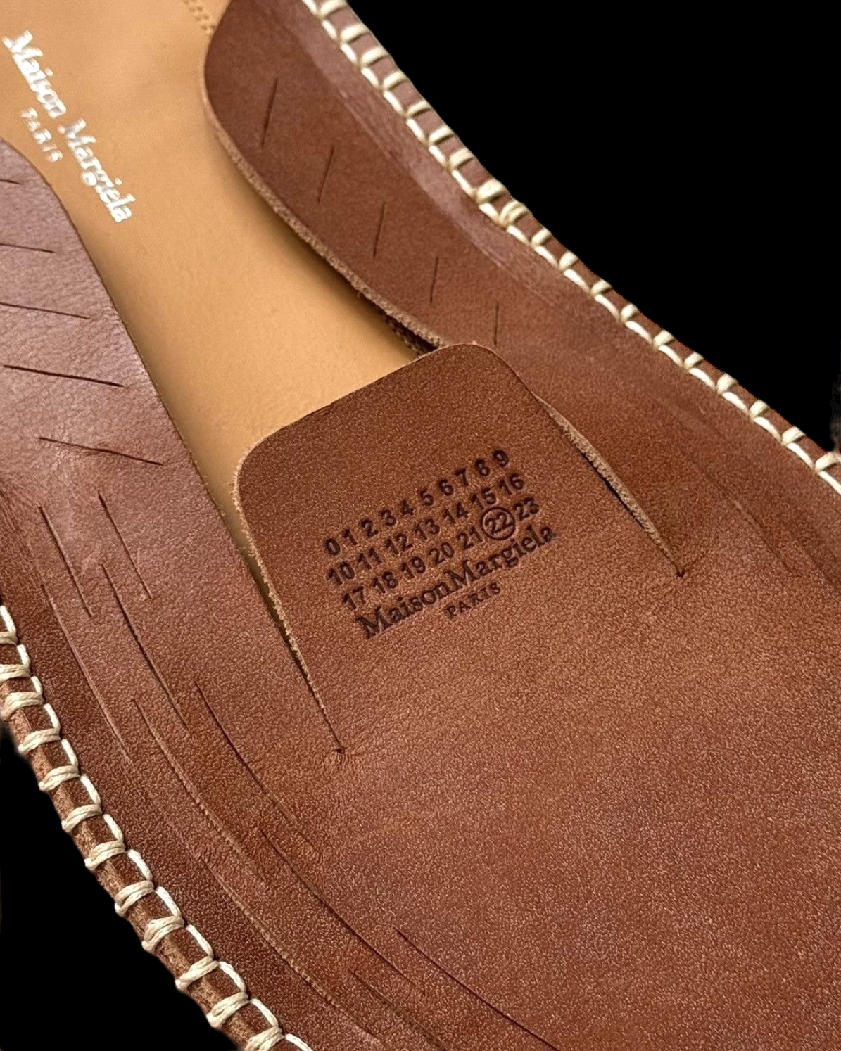 MAISON MARGIELA SS22 2D LASER-CUT MOCCASINS