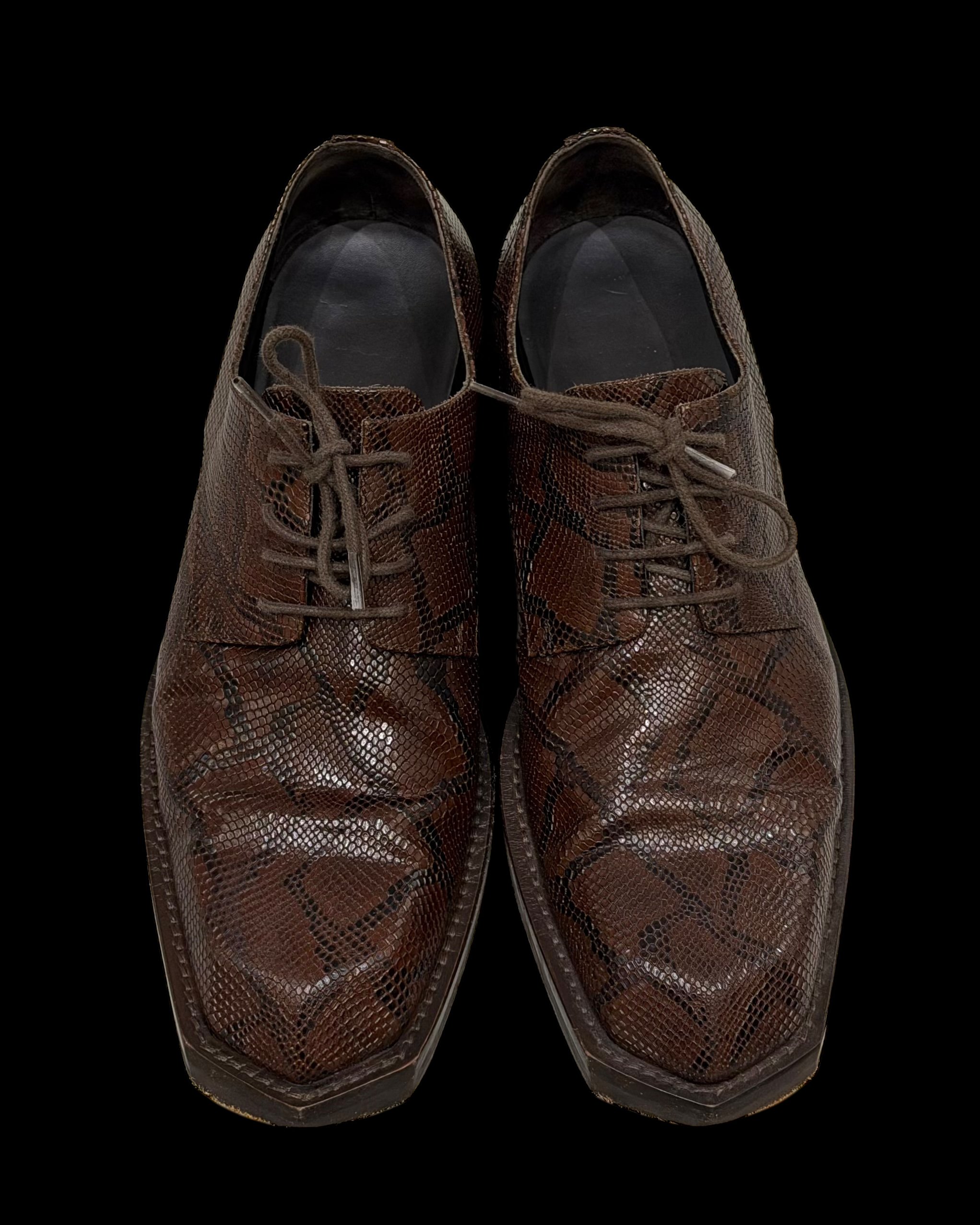 MARTINE ROSE FW21 PYTHON CHISEL DERBY