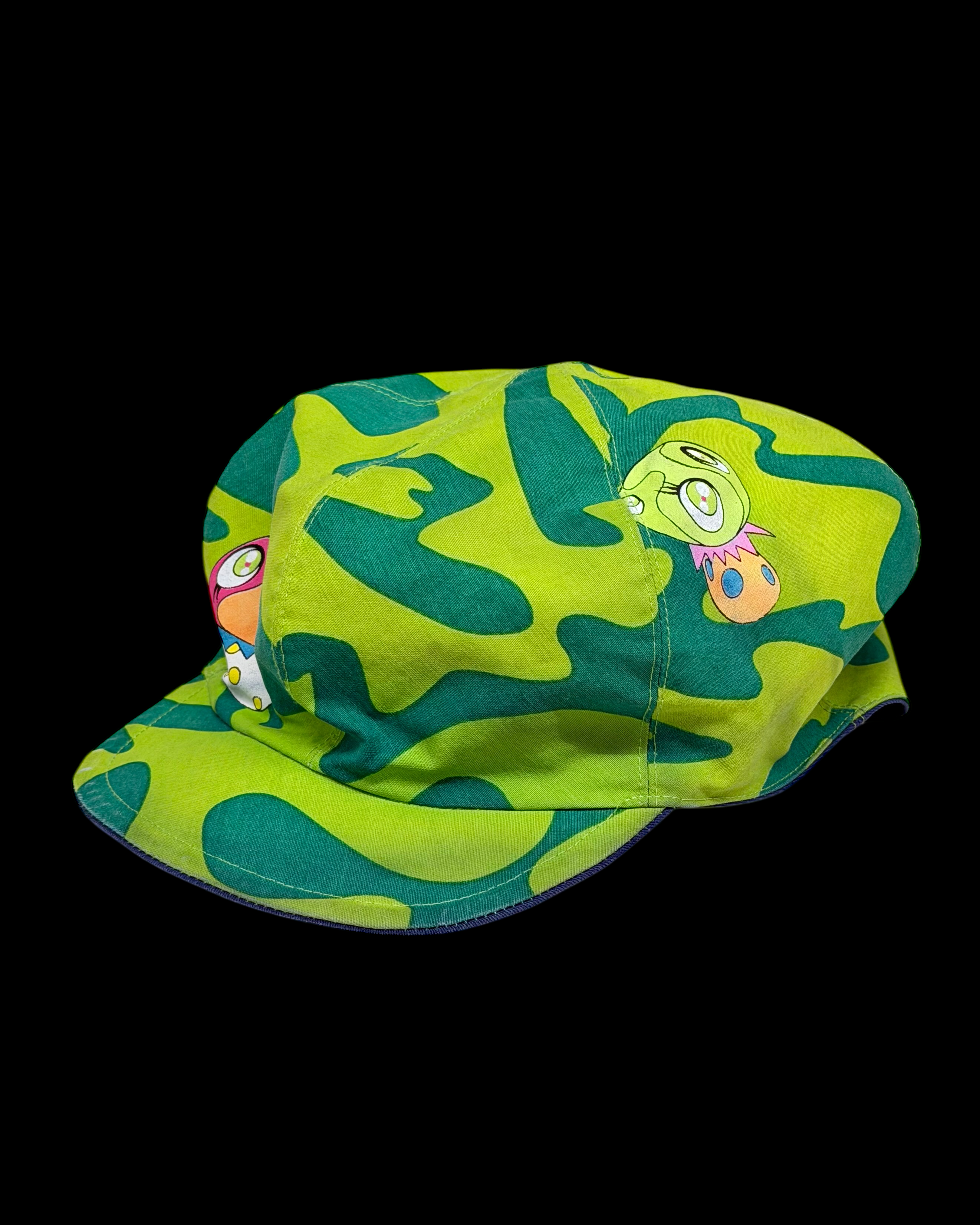 ISSEY MIYAKE X TAKASHI MURAKAMI SS2000 PAPERBOY REVERSIBLE HAT