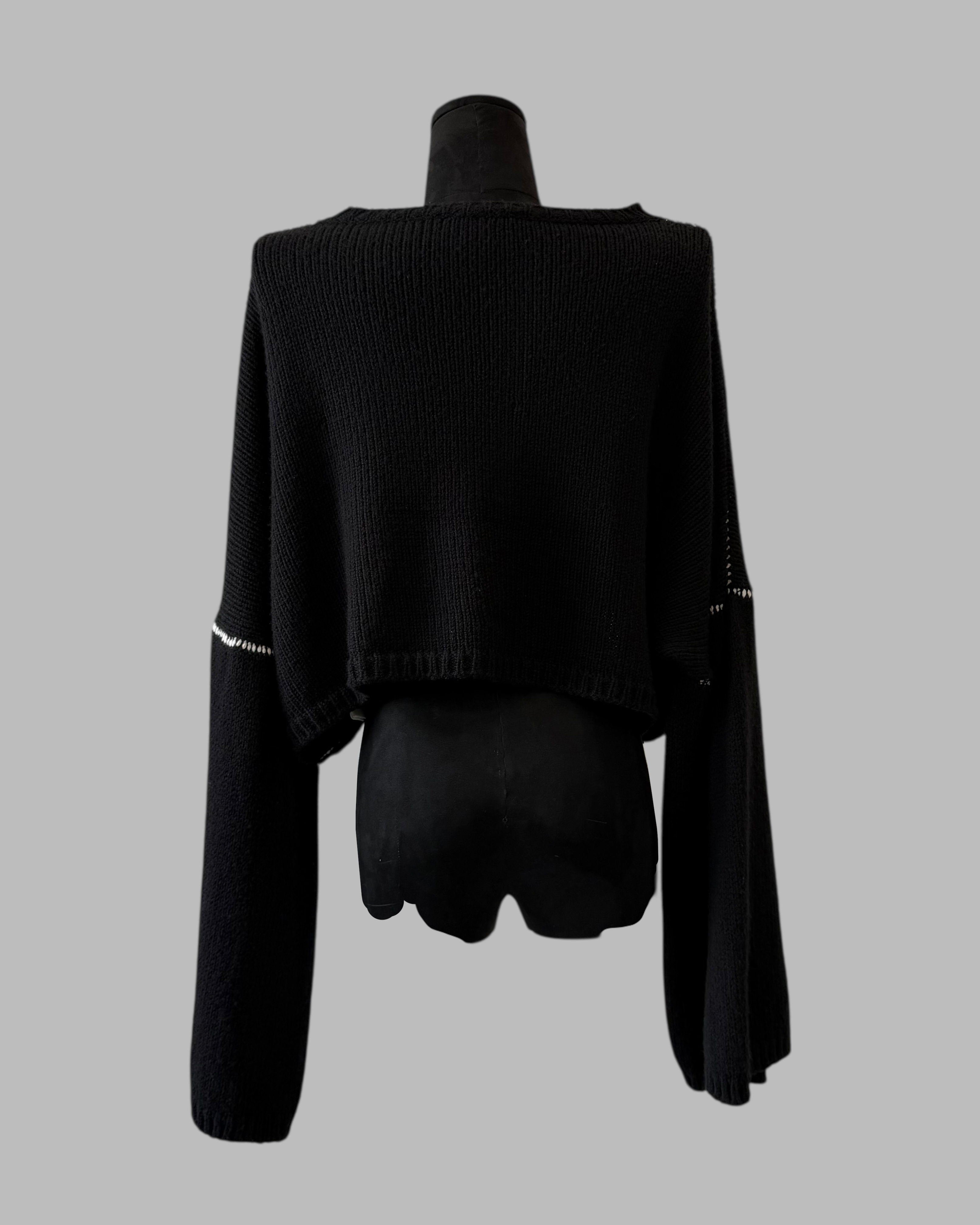 RAF SIMONS X SMILEY CROPPED SWEATER