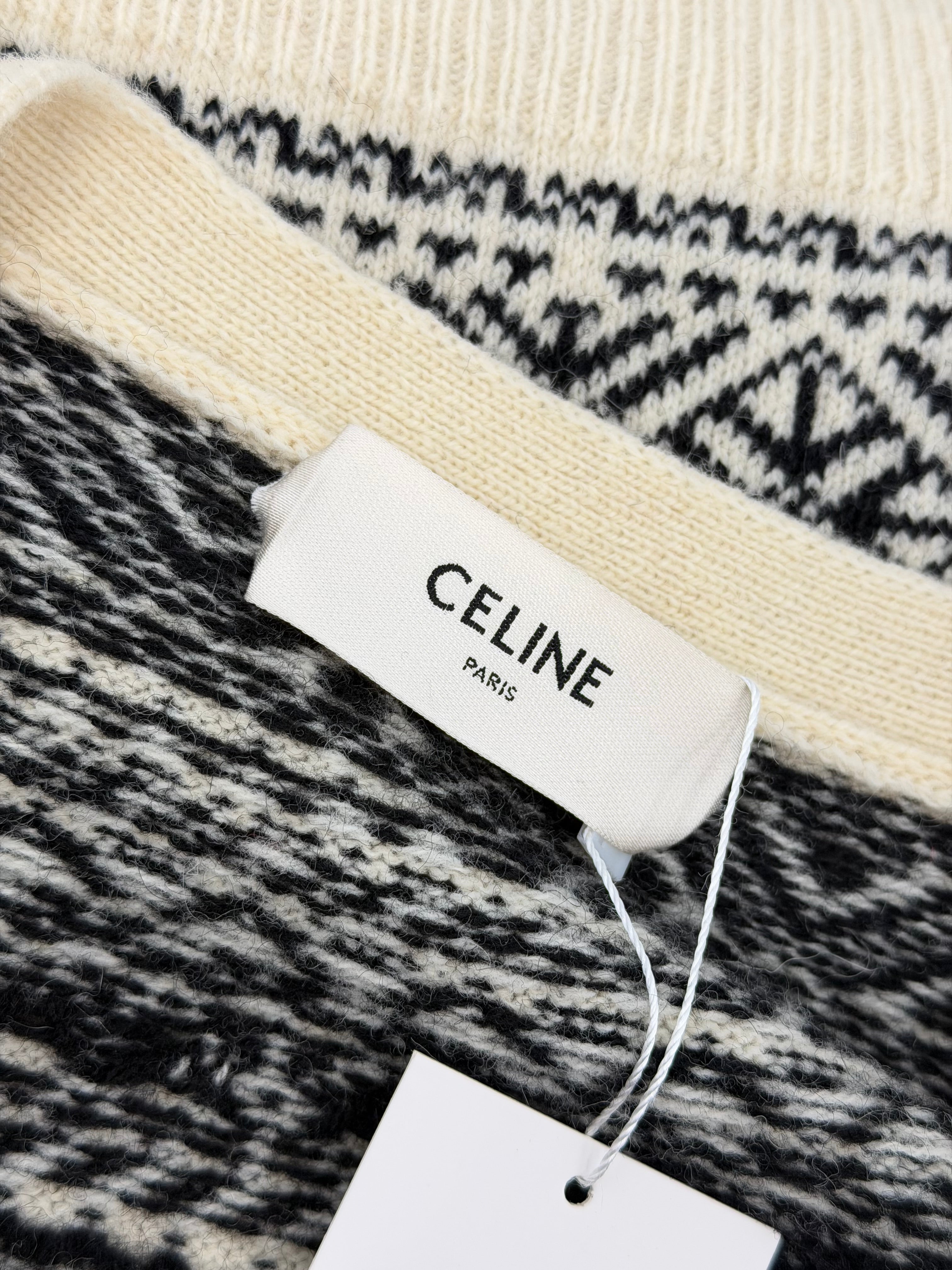 CELINE SS21 THE DANCING KIDS FAIR ISLE CARDIGAN