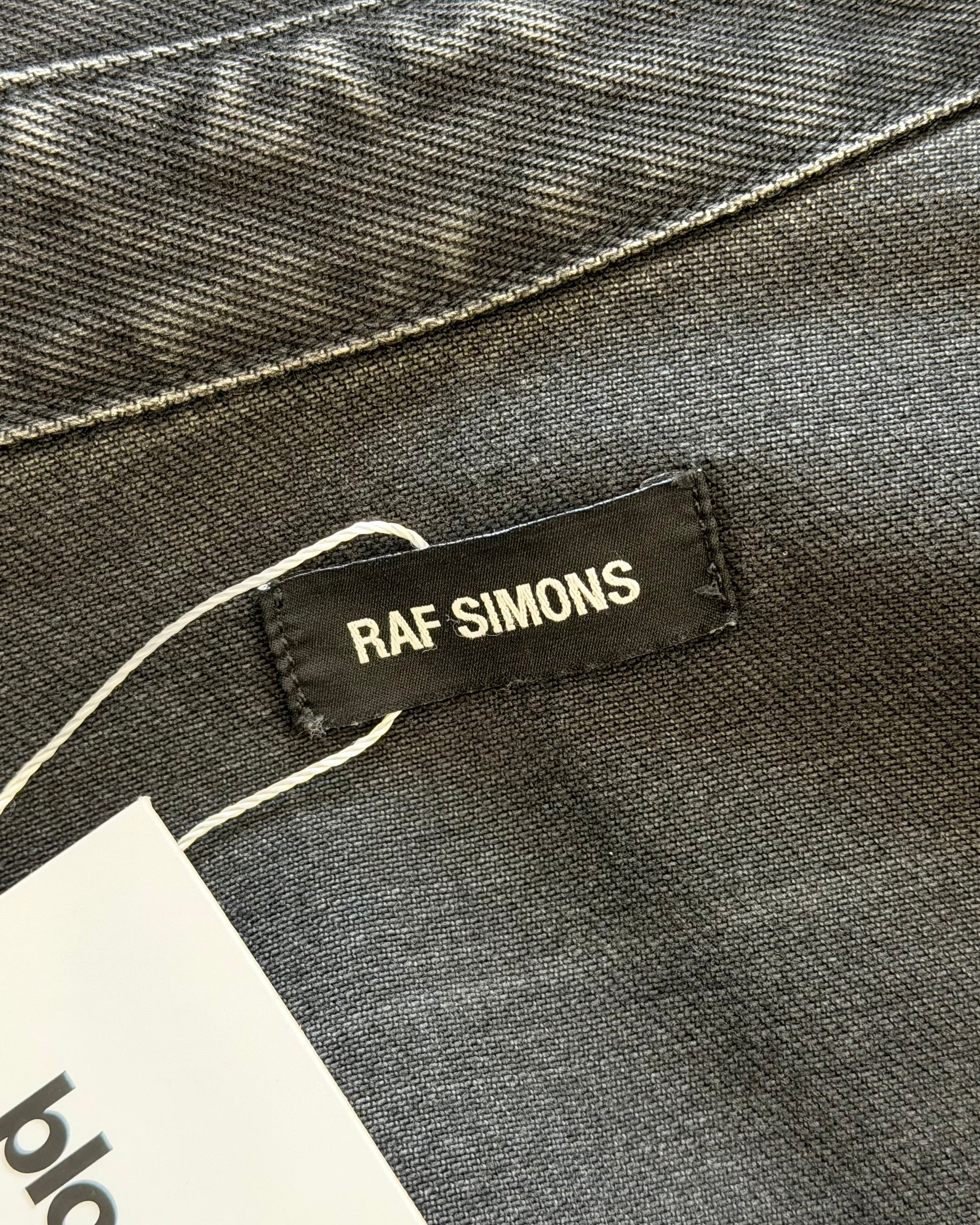 RAF SIMONS FW19 LOGO PATCH DENIM SHIRT