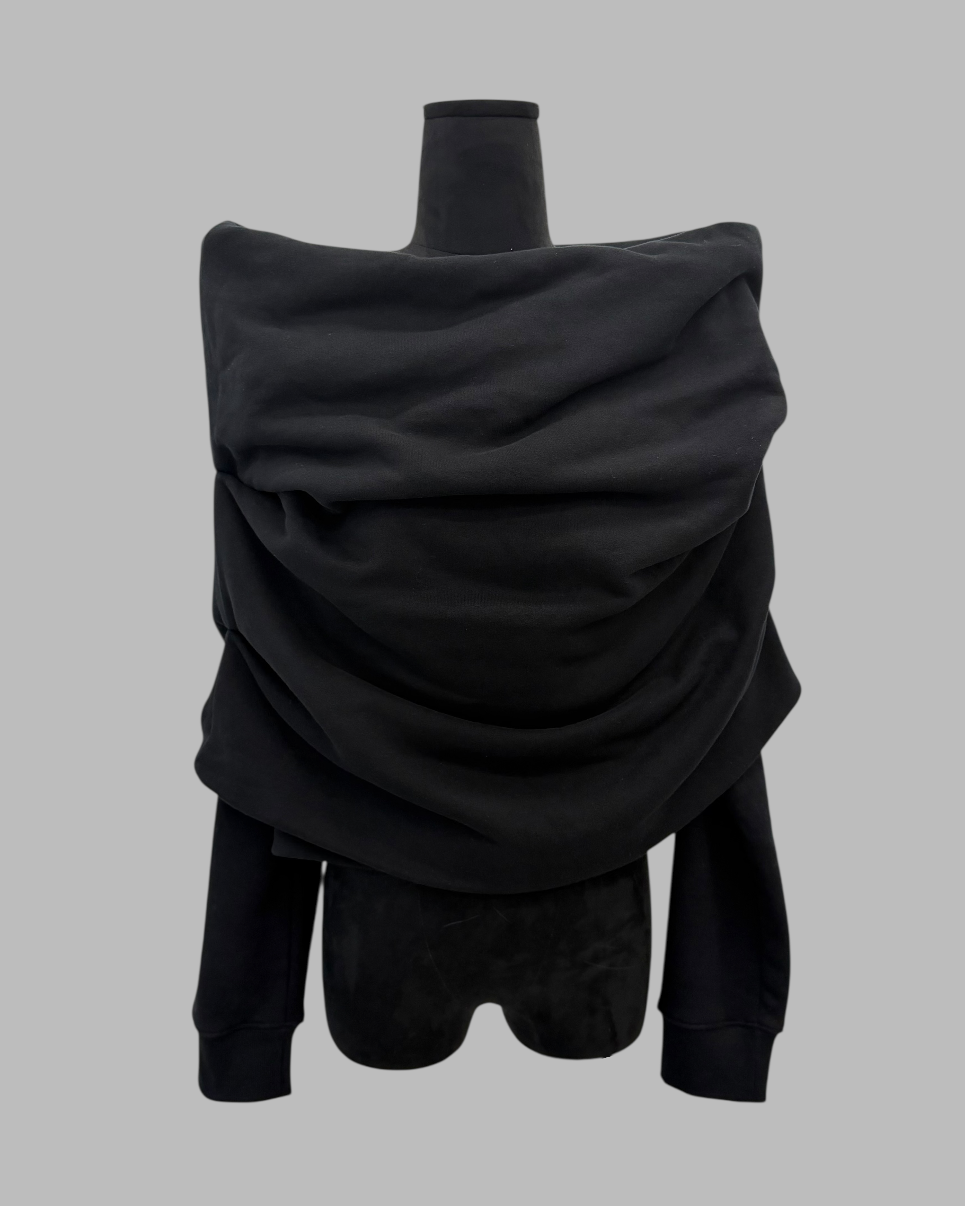 SAINT LAURENT FW24 OFF-THE-SHOULDER SWEATSHIRT