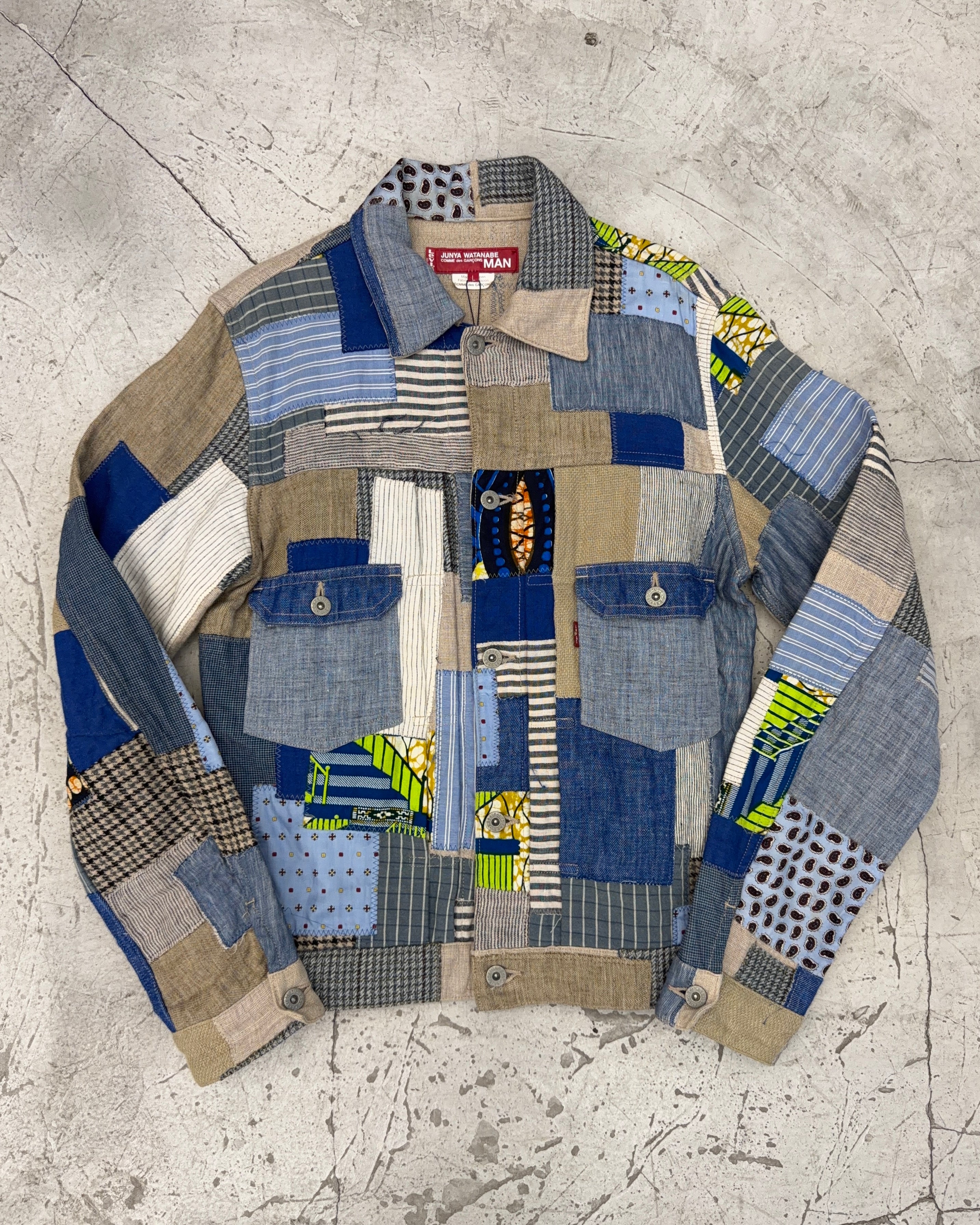 LEVIS X JUNYA WATANABE SS15 PATCHWORK LINEN JACKET – blocstore