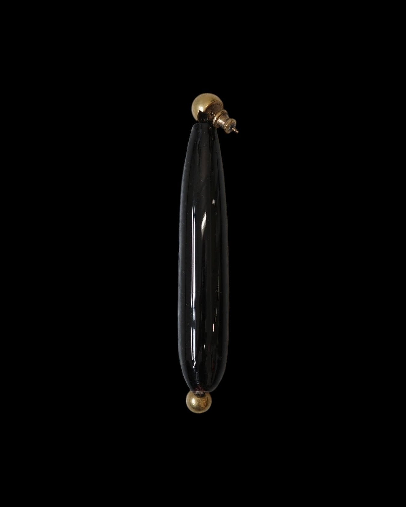 DRIES VAN NOTEN SS23 DROP ASYMMETRIC GLASS EARING
