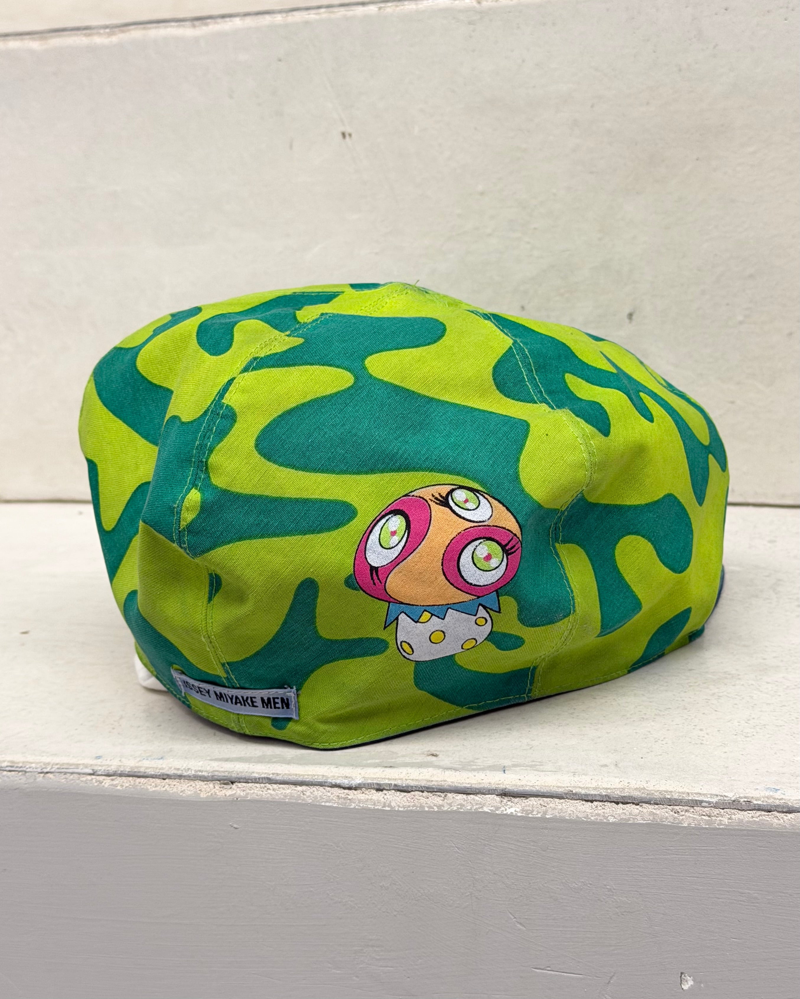 ISSEY MIYAKE X TAKASHI MURAKAMI SS2000 PAPERBOY REVERSIBLE HAT
