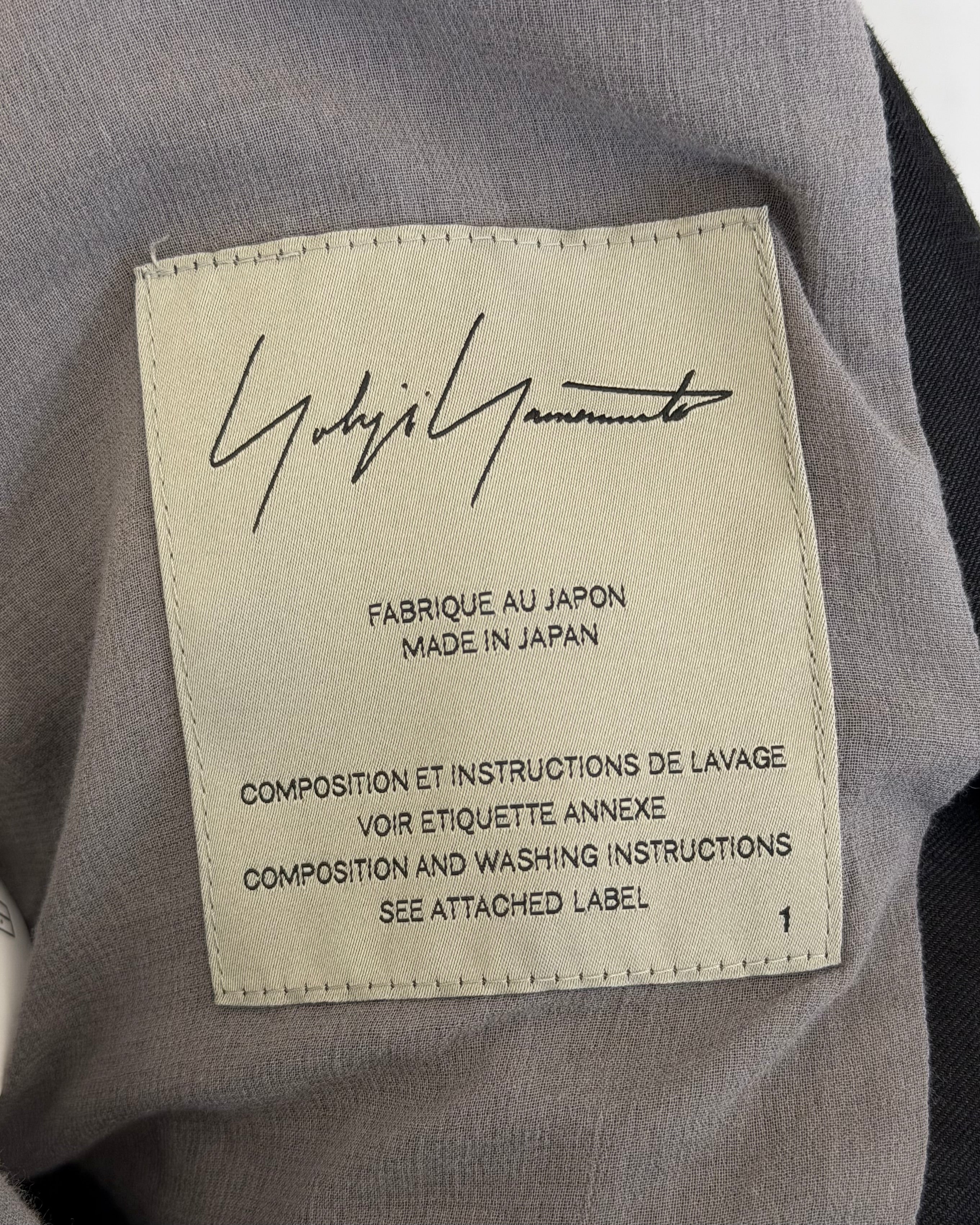YOHJI YAMAMOTO SS24 HIGH TWISTED GARBADINE VEST
