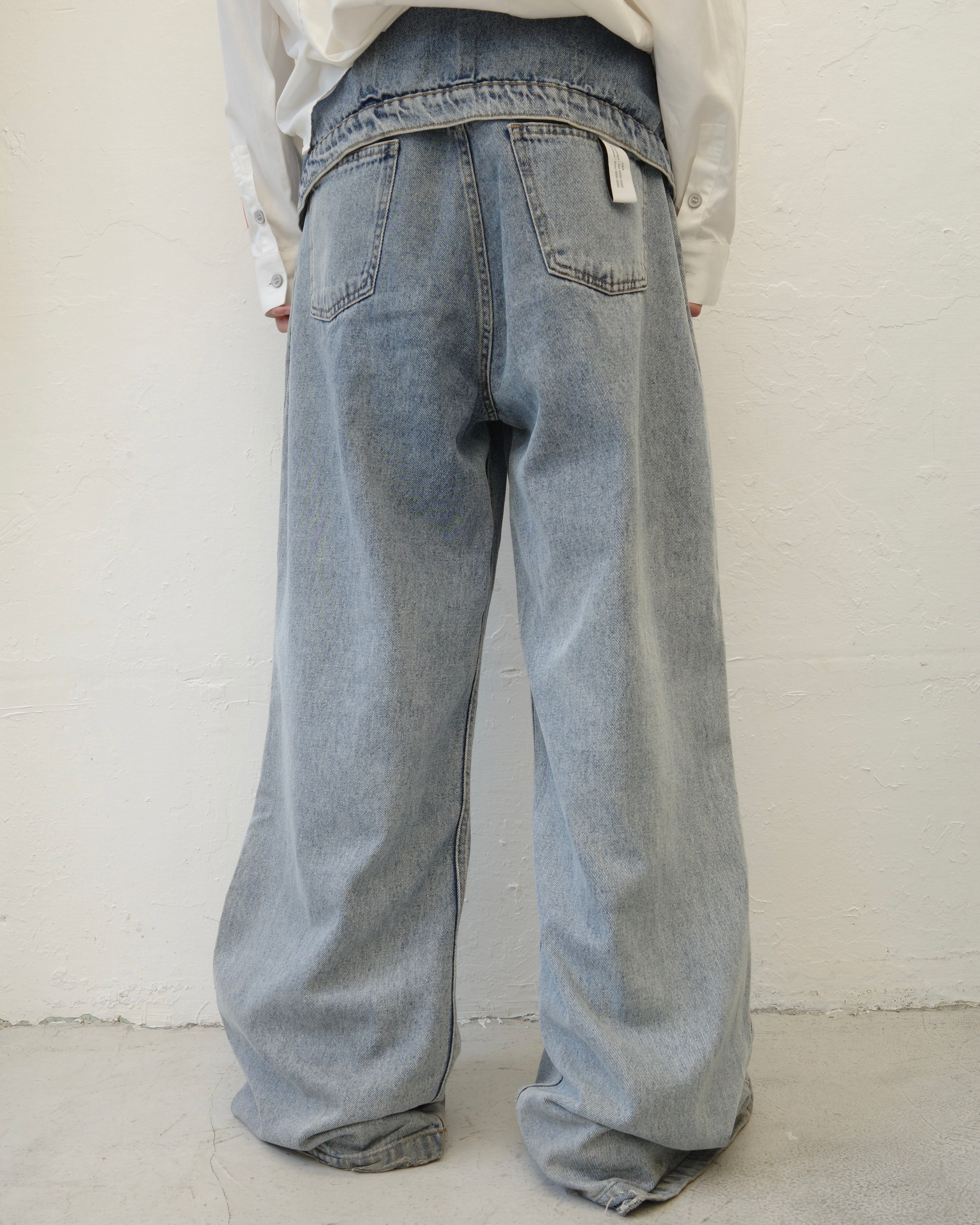 ROKH FW23 FLAP DETAILED DENIM PANTS