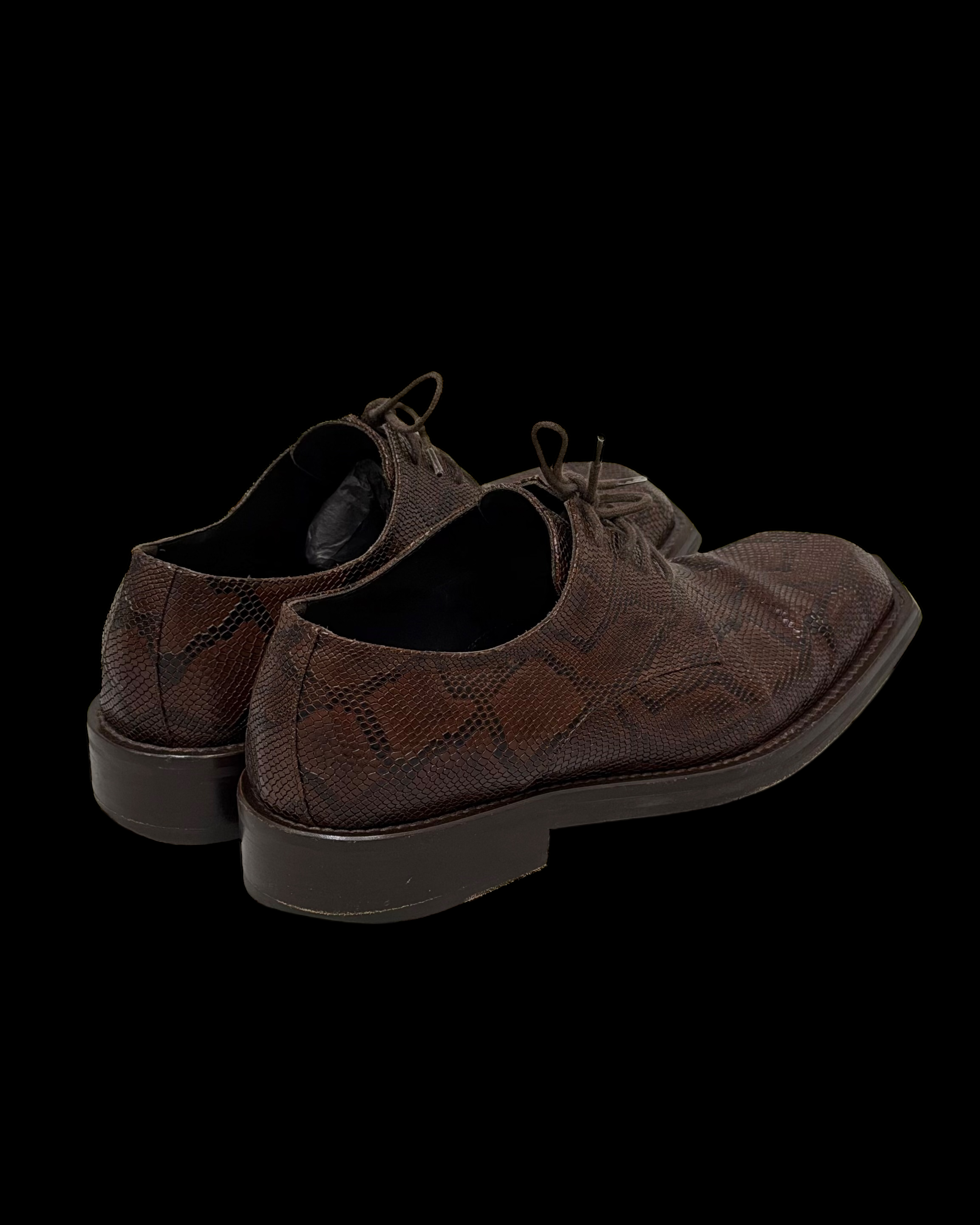 MARTINE ROSE FW21 PYTHON CHISEL DERBY