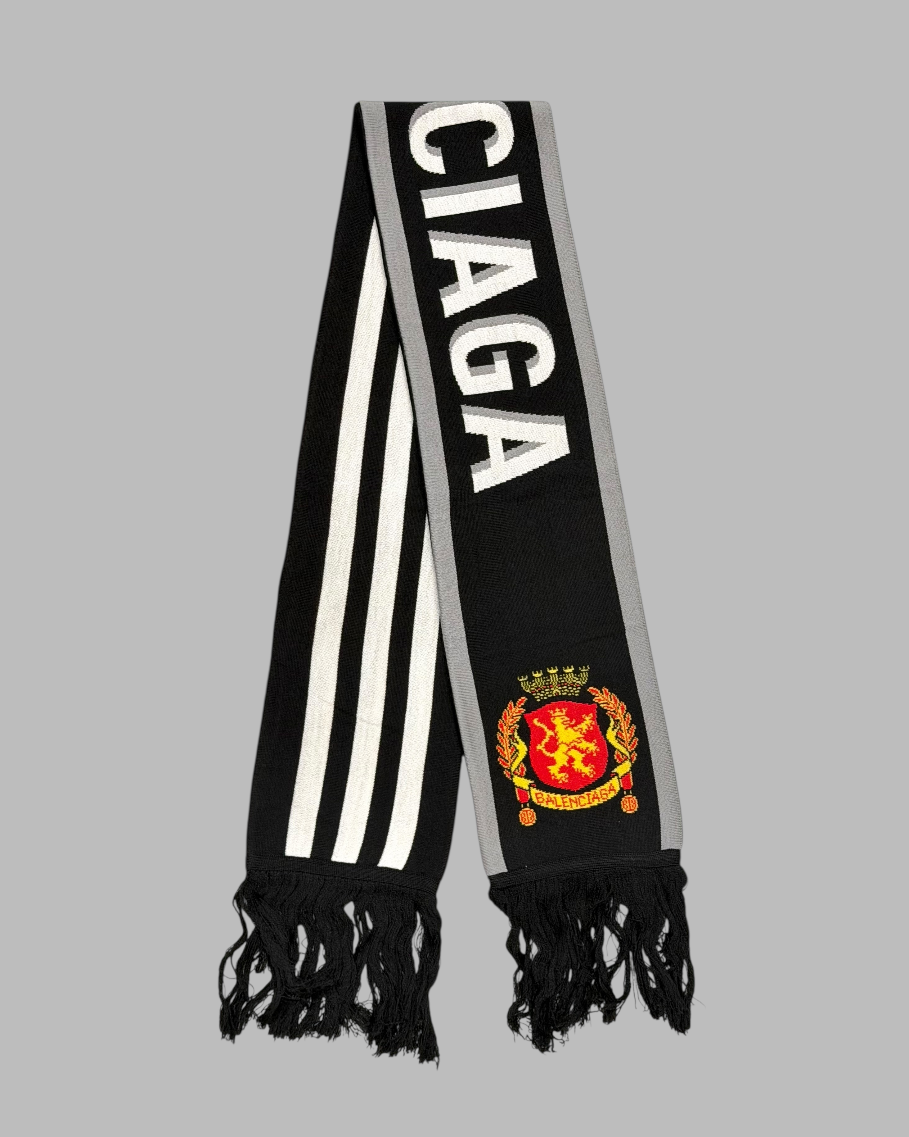 ADIDAS X BALENCIAGA SS23 LOGO SOCCER WOOL SCARF