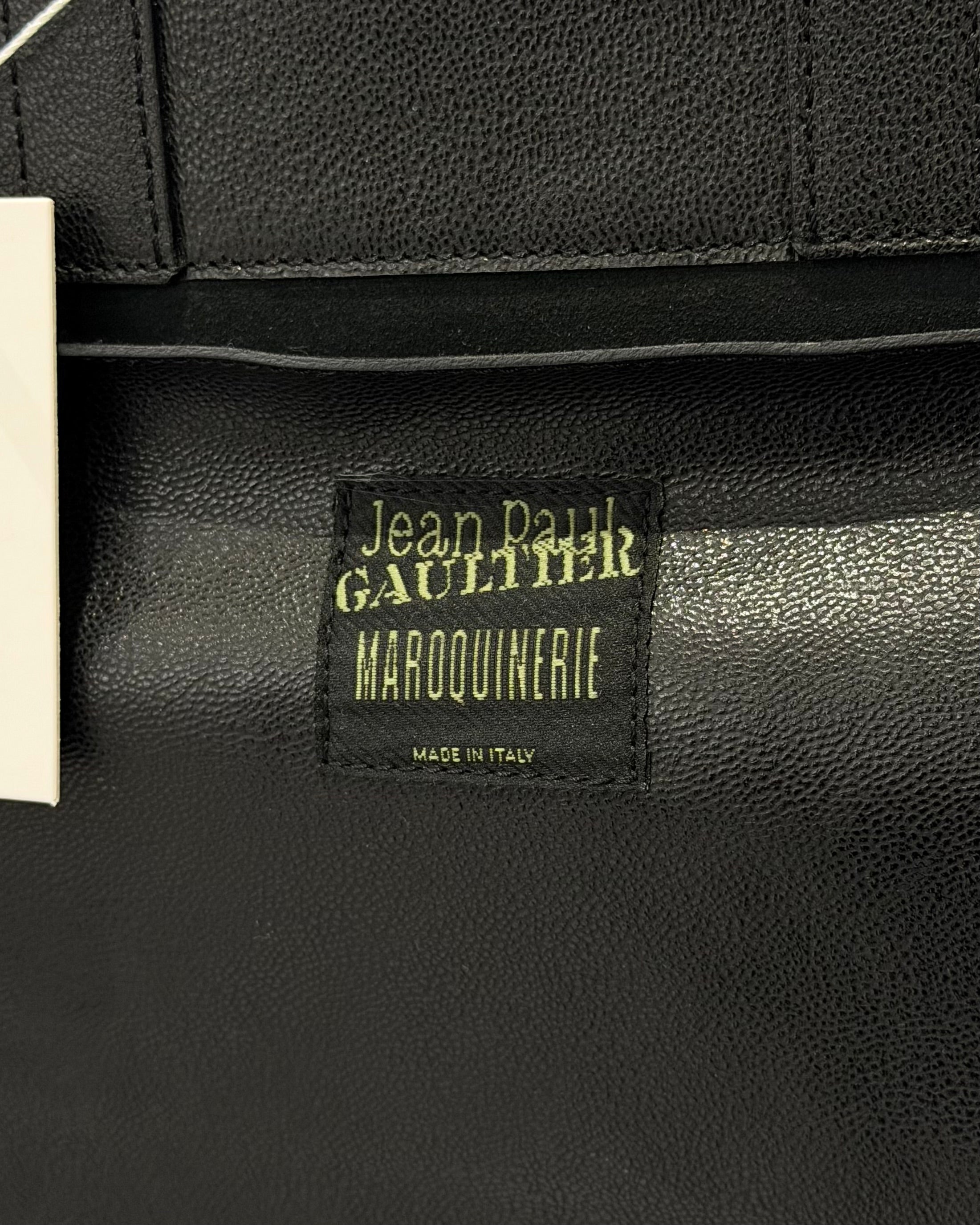JEAN PAUL GAULTIER MAROQUINERIE LEATHER TOTE BAG
