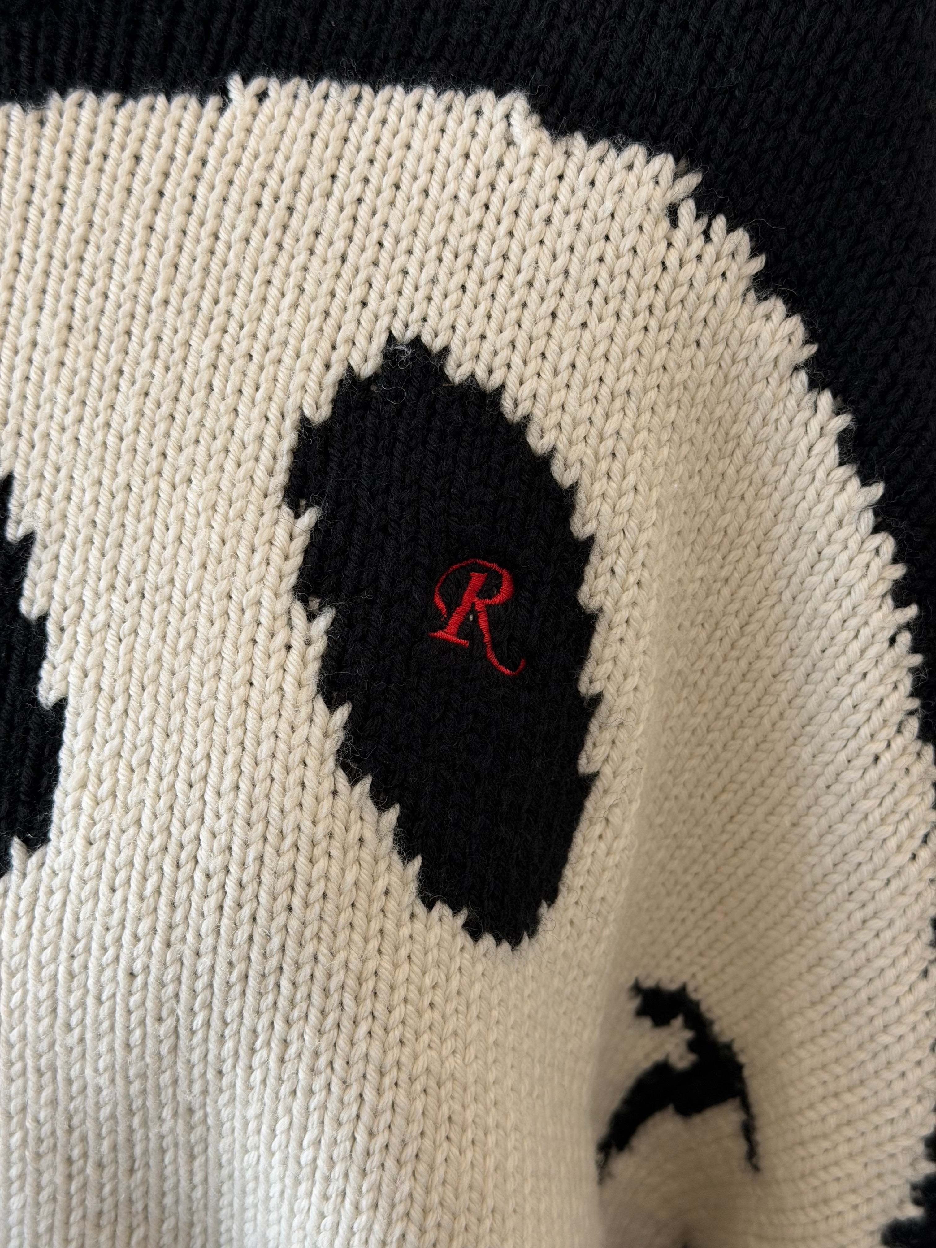 RAF SIMONS X SMILEY CROPPED SWEATER