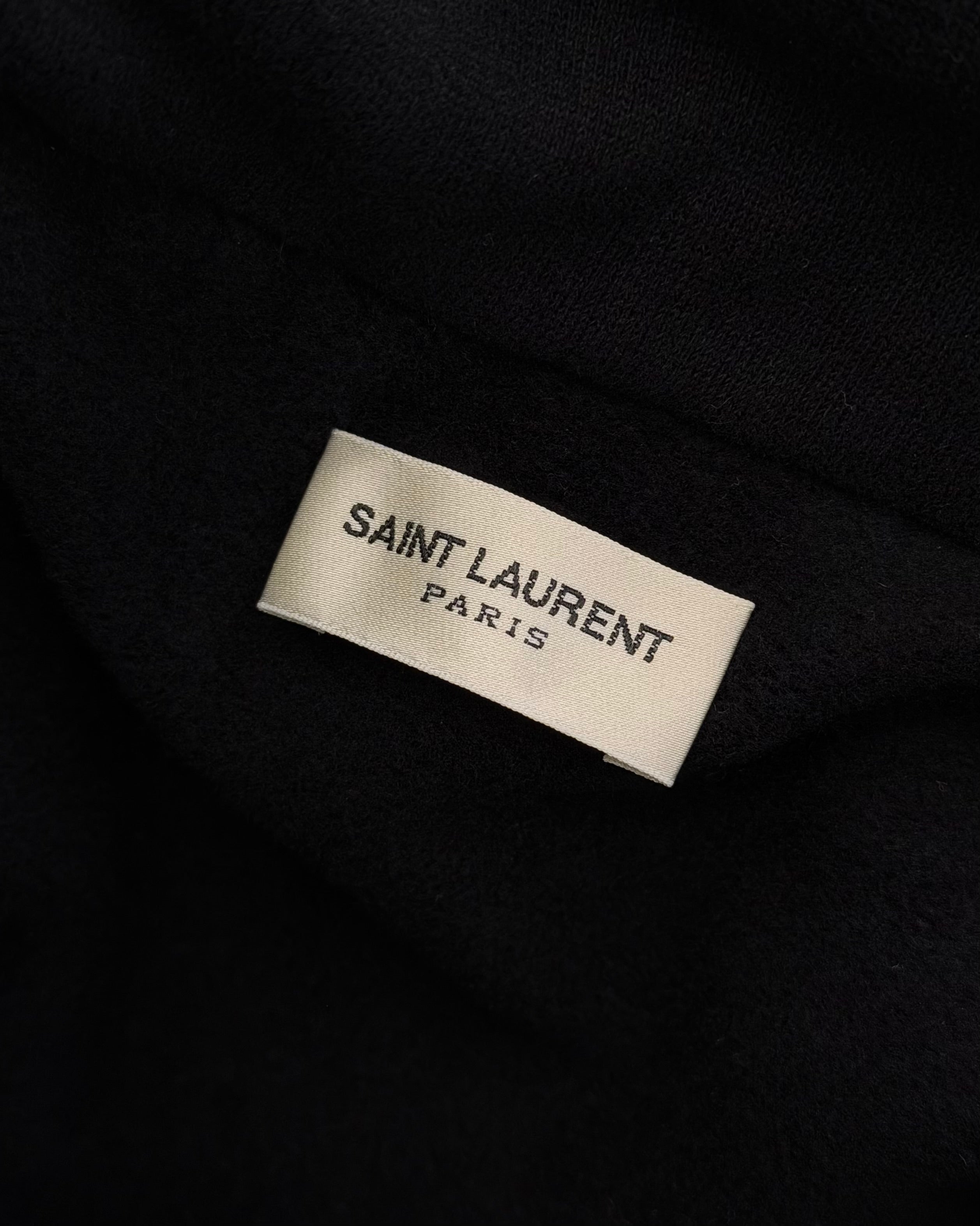 SAINT LAURENT FW24 OFF-THE-SHOULDER SWEATSHIRT
