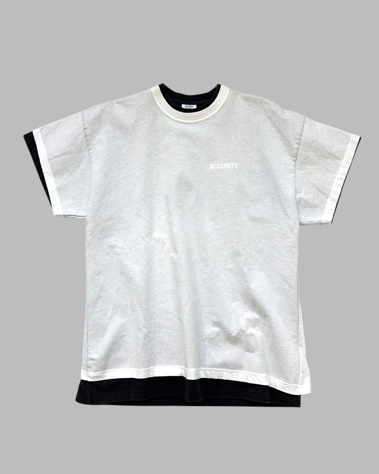 HANES X VETEMENTS SS17 SECURITE LAYERED T-SHIRT