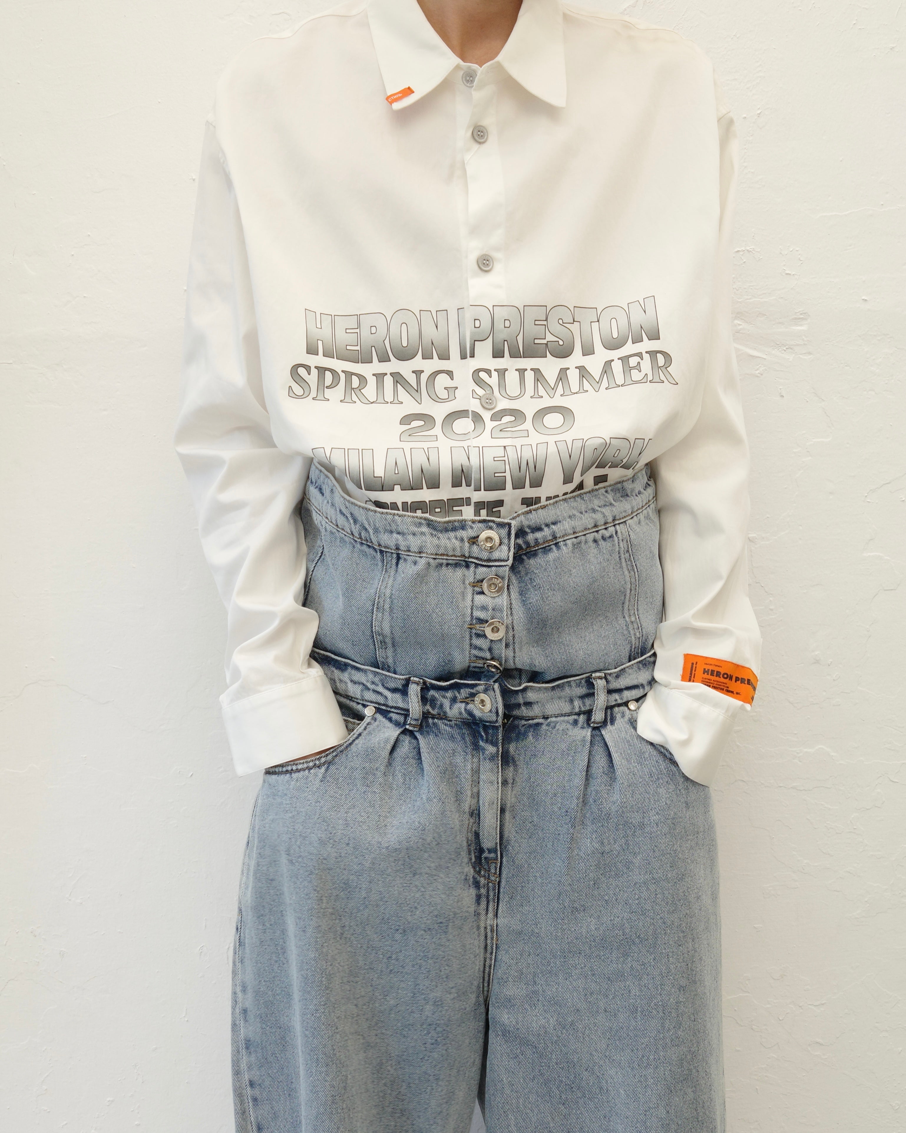 ROKH FW23 FLAP DETAILED DENIM PANTS
