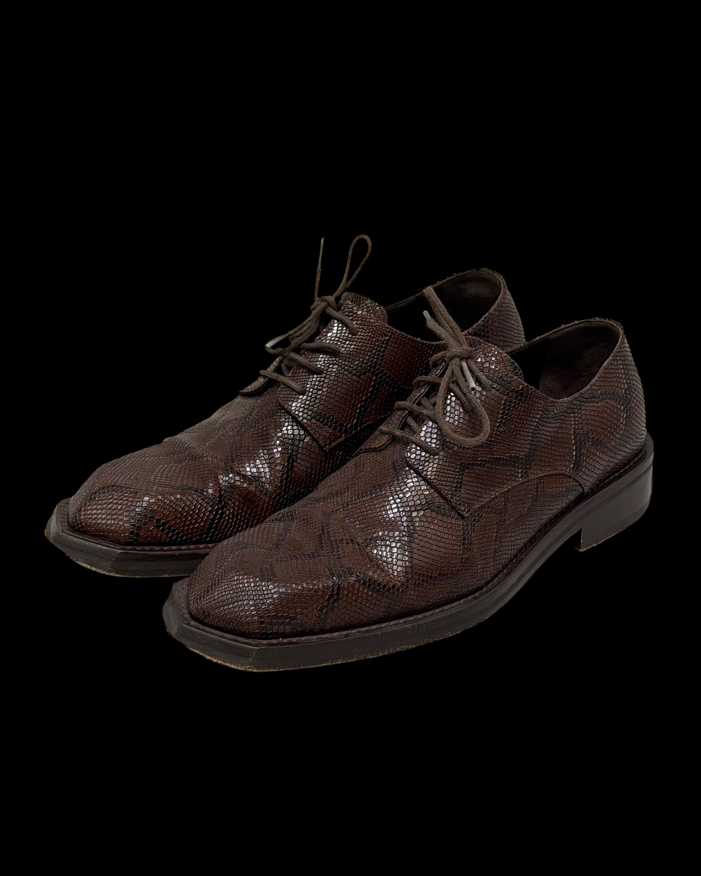 MARTINE ROSE FW21 PYTHON CHISEL DERBY