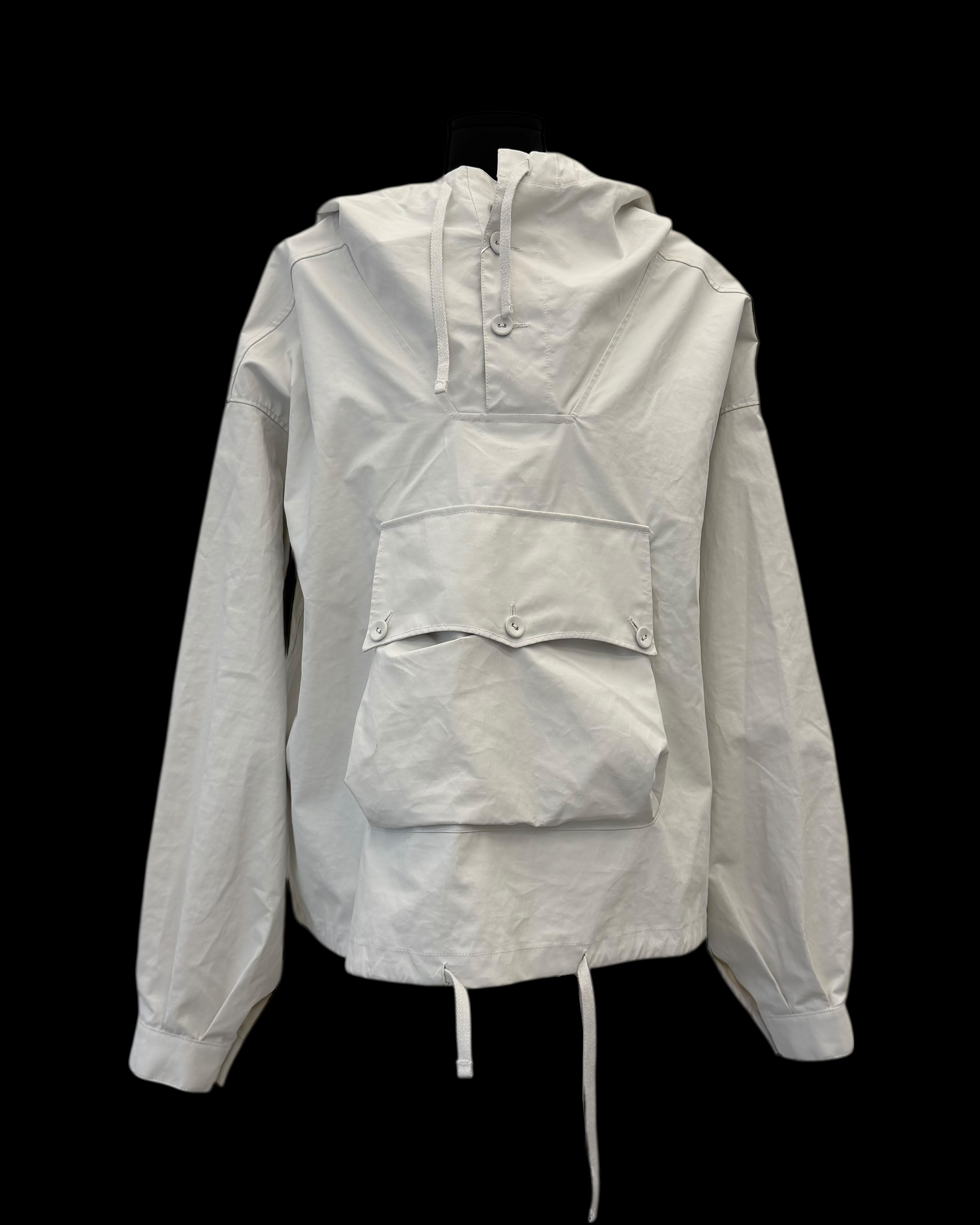 MAISON MARGIELA FW24 WAXED RUBBER HOODED WINDBREAKER