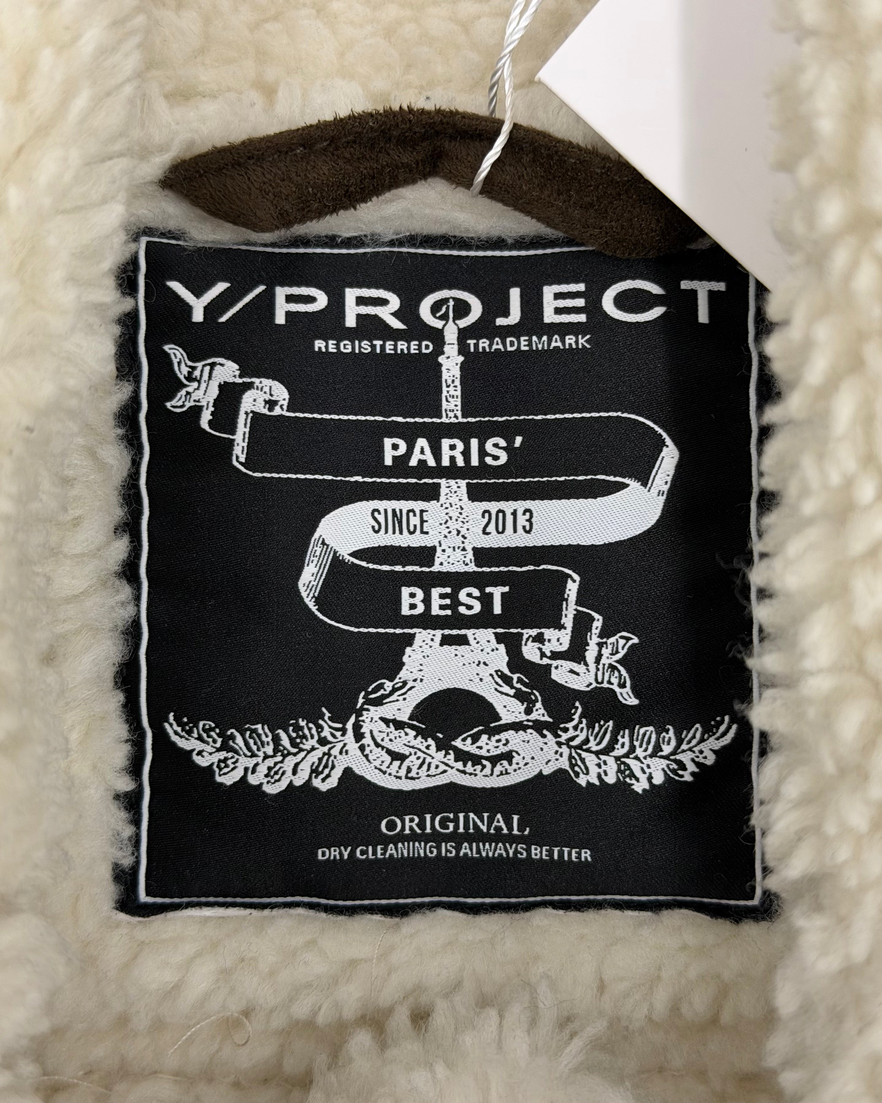 Y/PROJECT FW22 SNAP PANEL SHEARLING JACKET