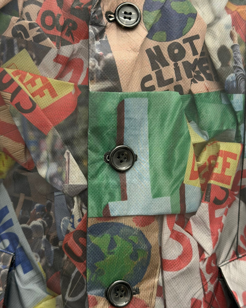 COMME DES GARCONS SS25 PROTEST SHEER JACKET