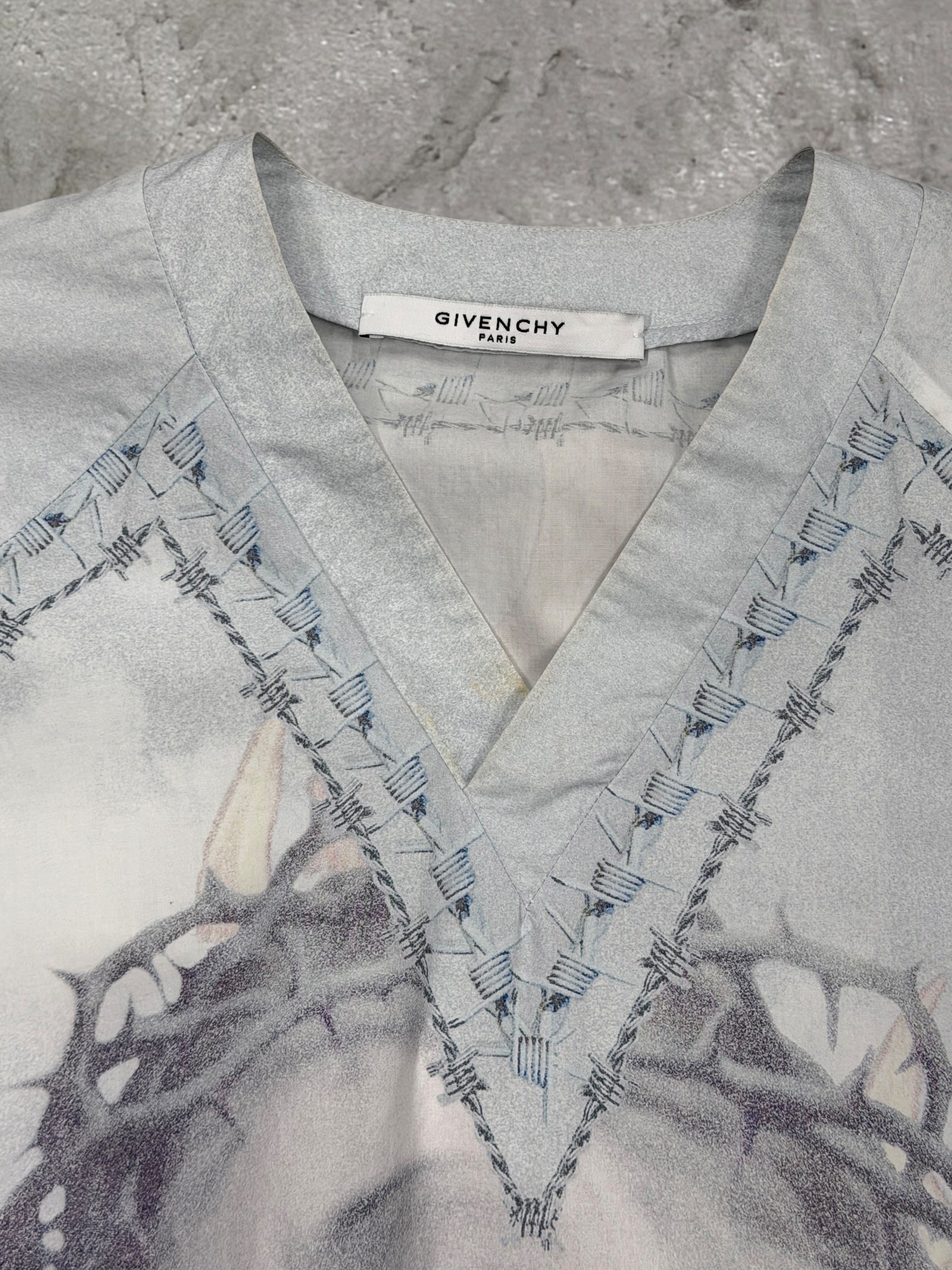 GIVENCHY SS16 JESUS CHRIST V NECK TEE