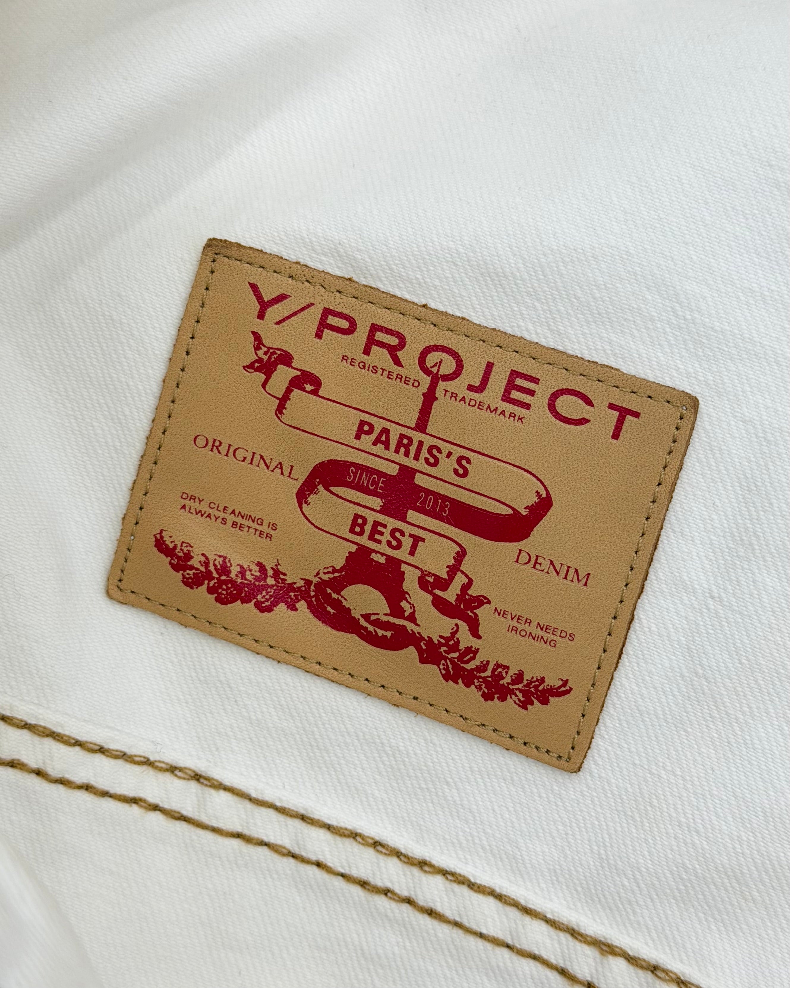 Y/PROJECT SS20 ASYMMETRIC COLLAR DENIM JACKET
