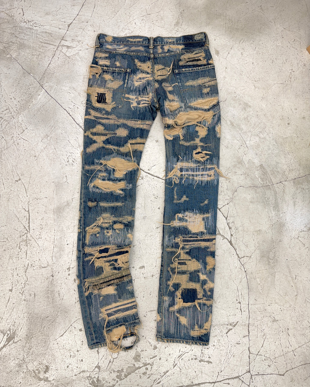 UNDERCOVER FW05 85 ARTS AND CRAFT JEANS