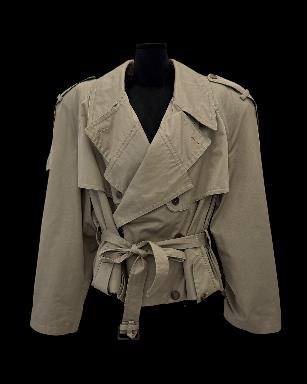 BALENCIAGA FALL 2023 OVERSIZED FOLDED TRENCH COAT