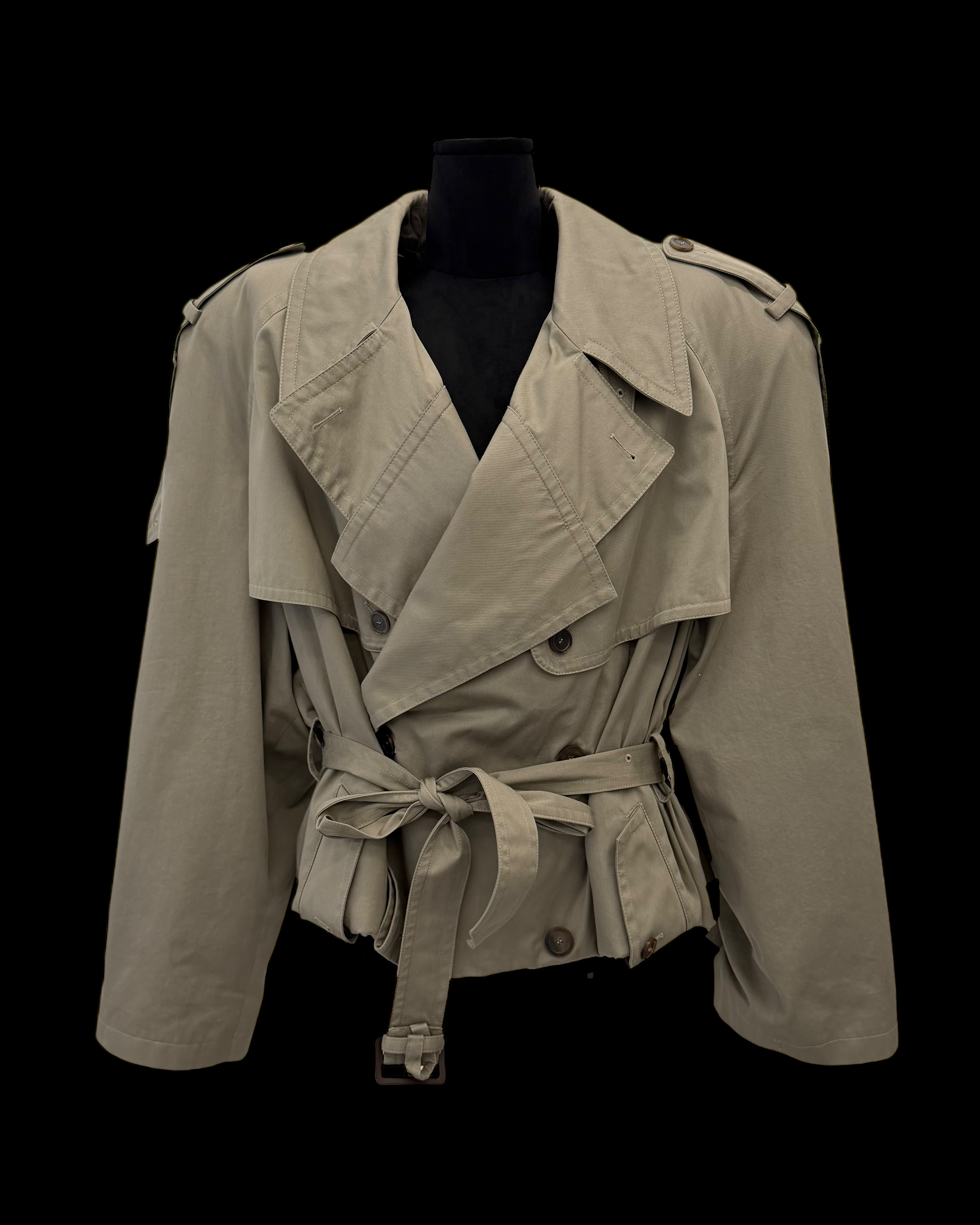 BALENCIAGA FALL 2023 OVERSIZED FOLDED TRENCH COAT