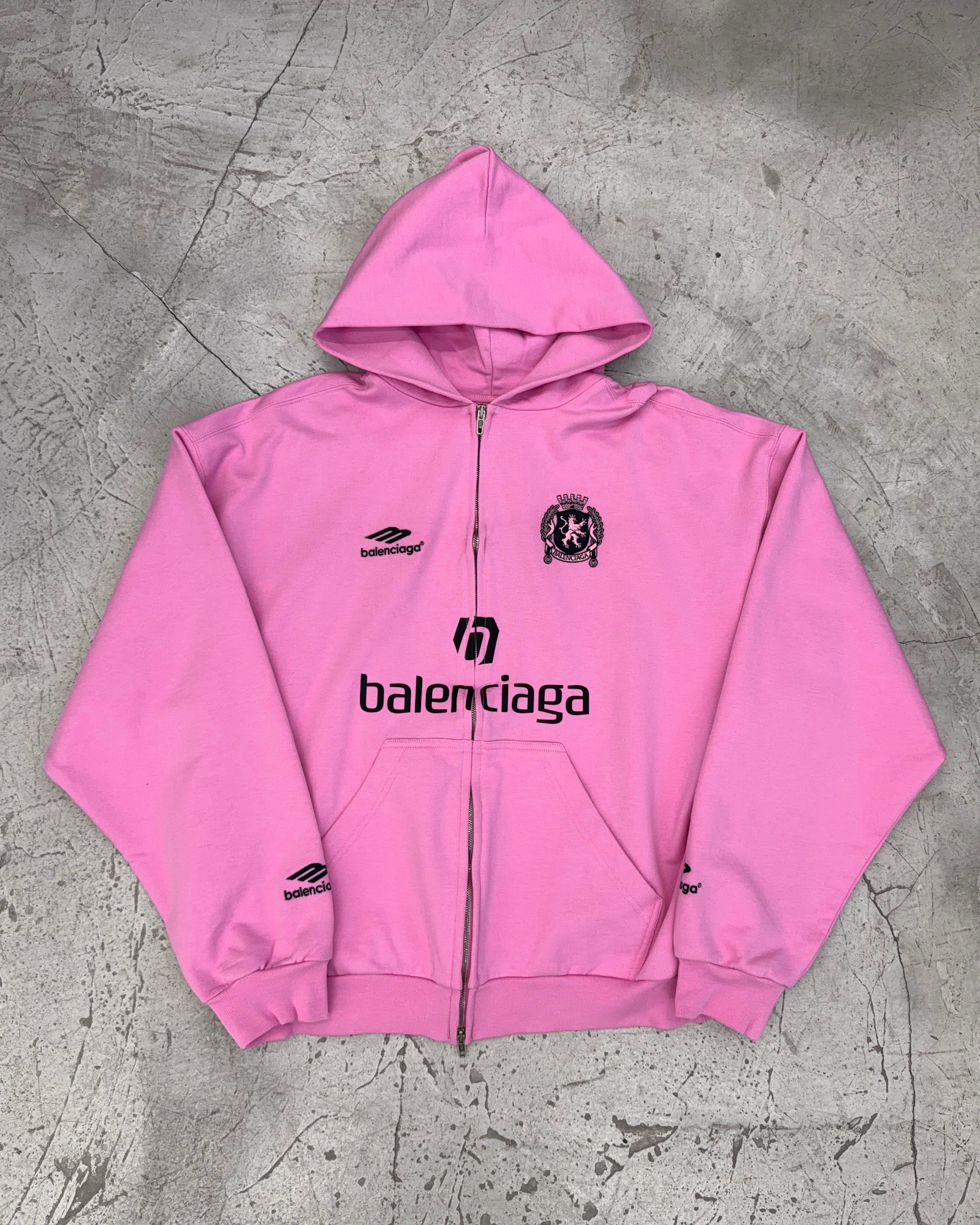 BALENCIAGA SS24 SOCCER ZIP HOODIE