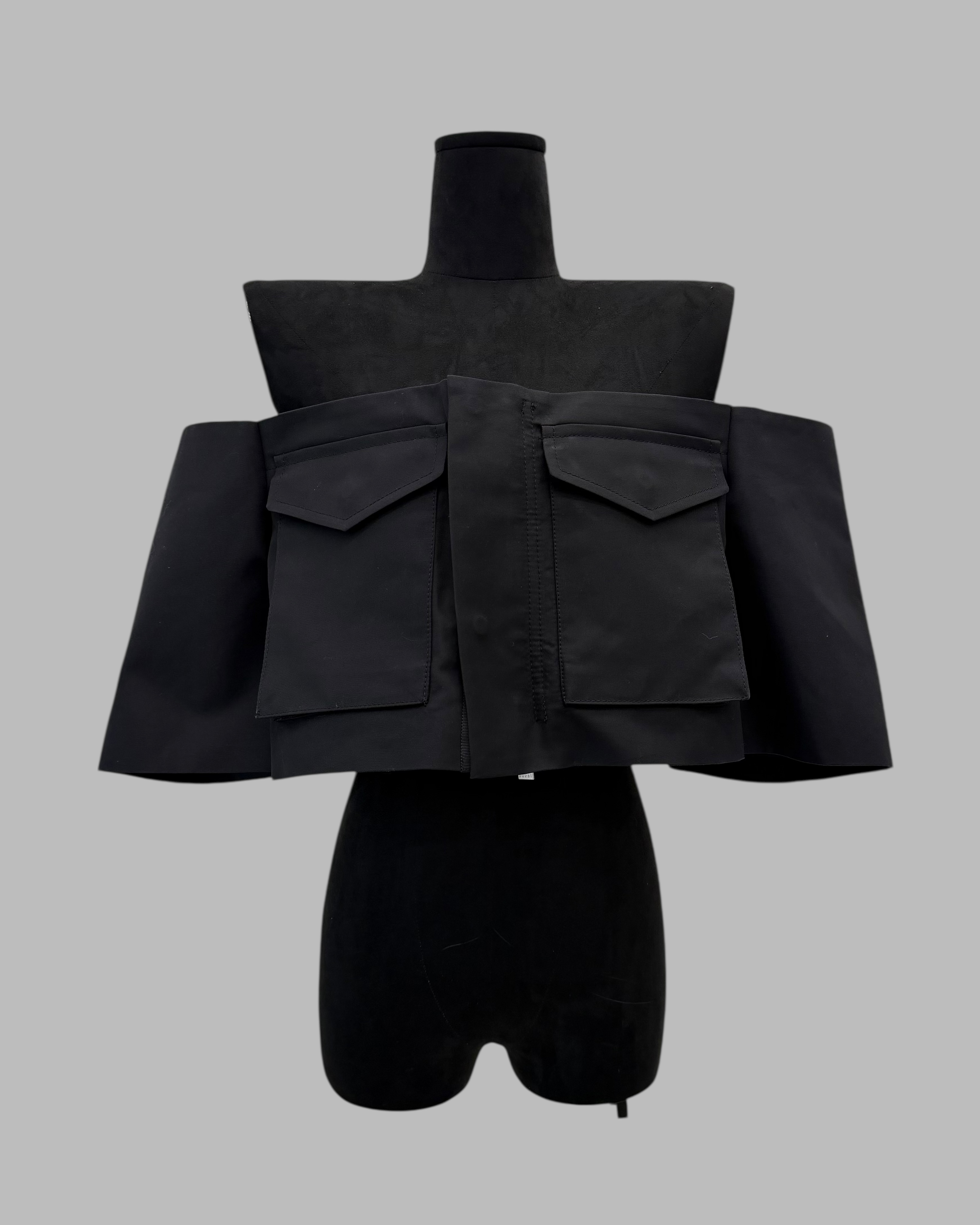 SACAI SS23 OFF-THE-SHOULDER BUSTIER TOP