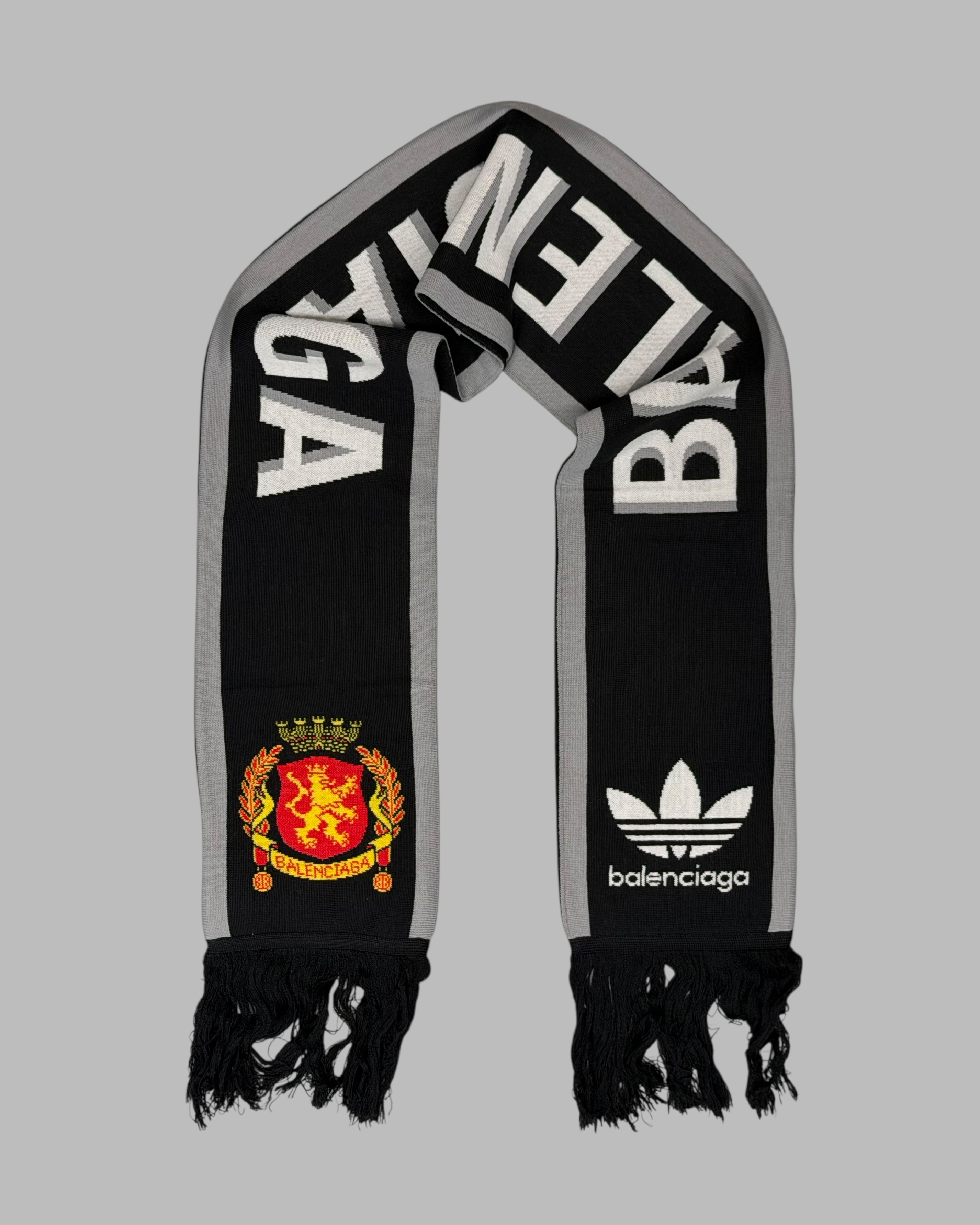 ADIDAS X BALENCIAGA SS23 LOGO SOCCER WOOL SCARF