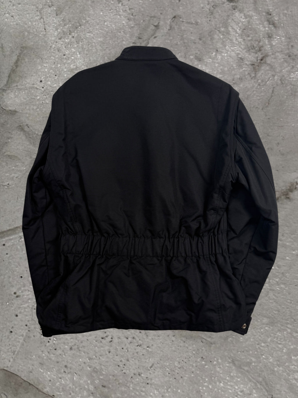HERMES BLACK ZIP NYLON JACKET