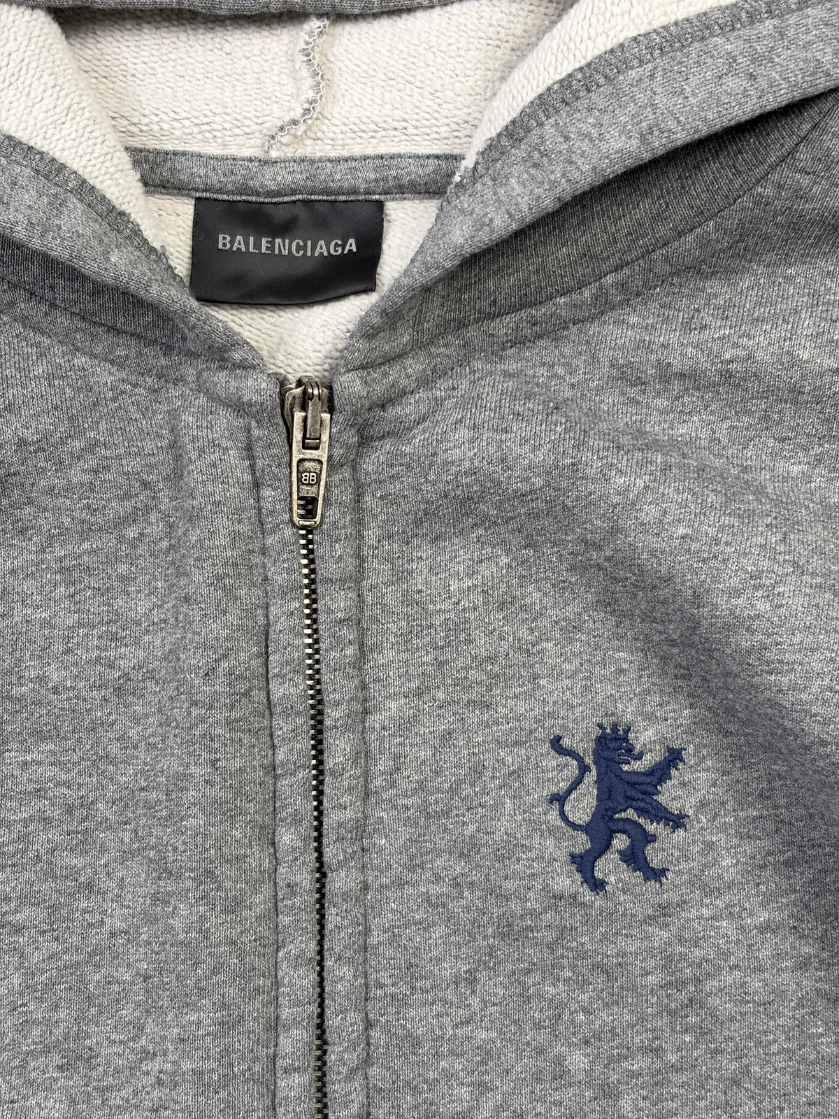 BALENCIAGA SPRING 26 LION CREST ZIP HOODIE