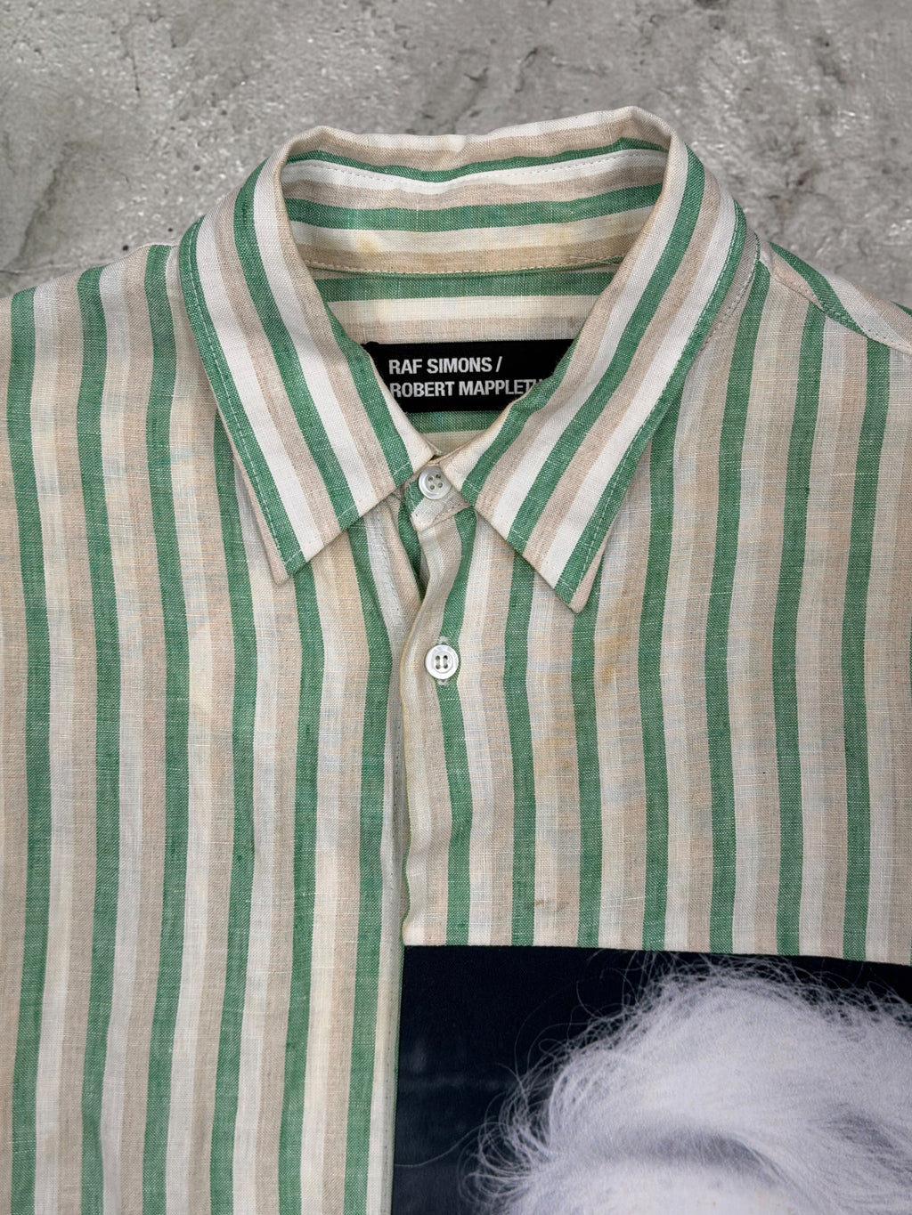RAF SIMONS X ROBERT MAPPLETHROPE SS17 "ALICE NEEL" OVERSIZED SHIRT