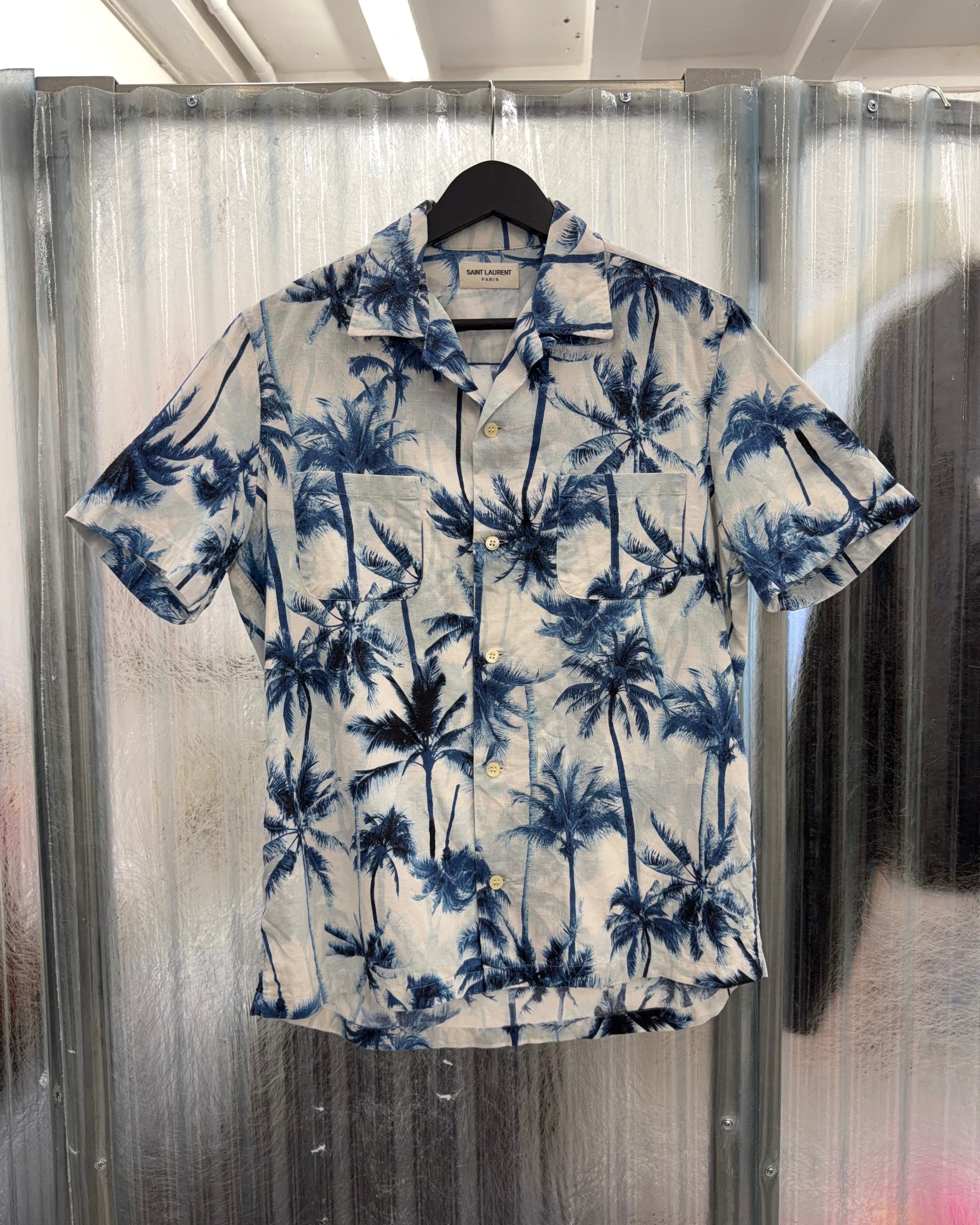 SAINT LAURENT SS16 PALM TREES SHIRT