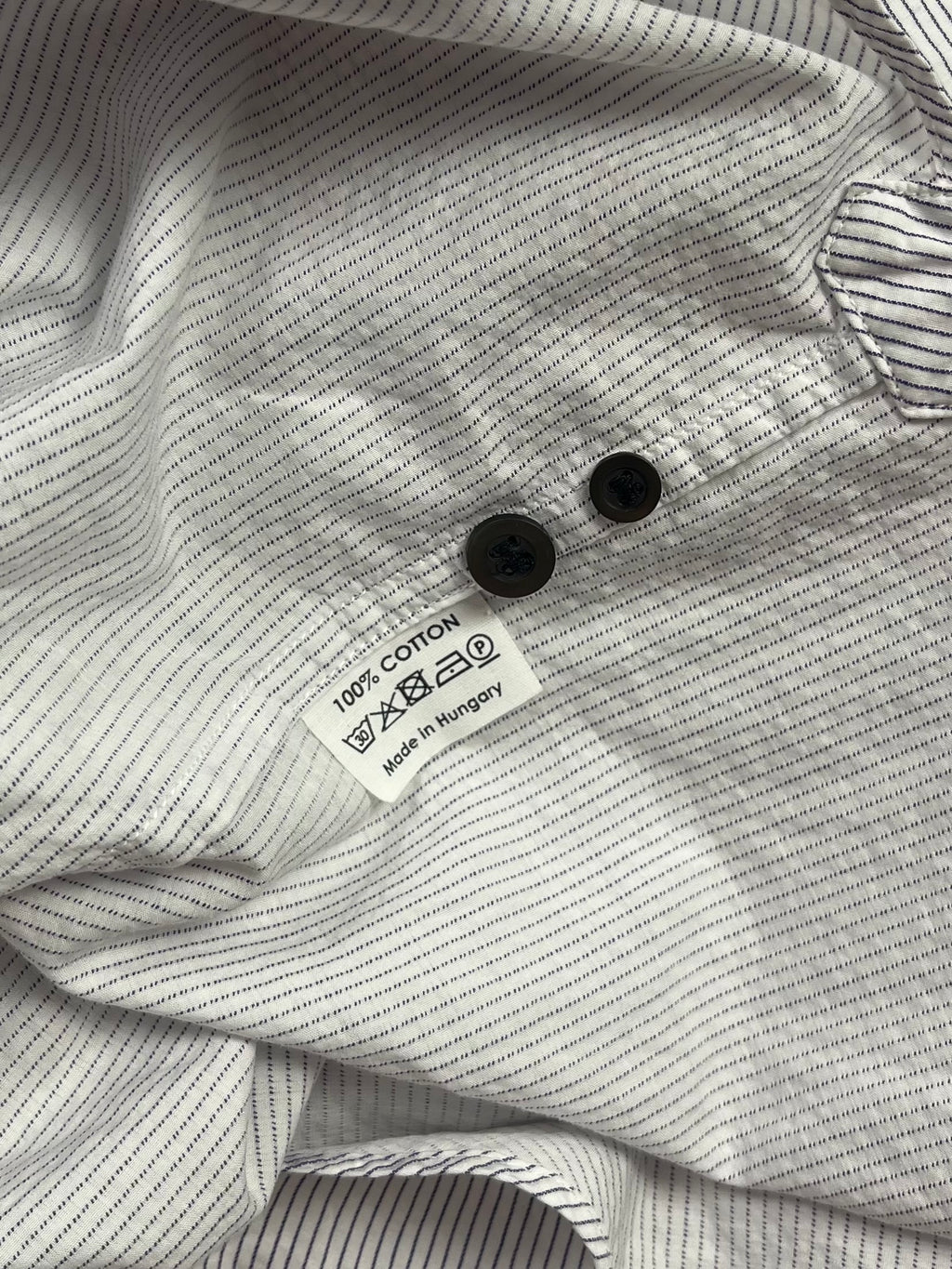 DRIES VAN NOTEN SS15 BALLET STRIPED HARNESS SHIRT