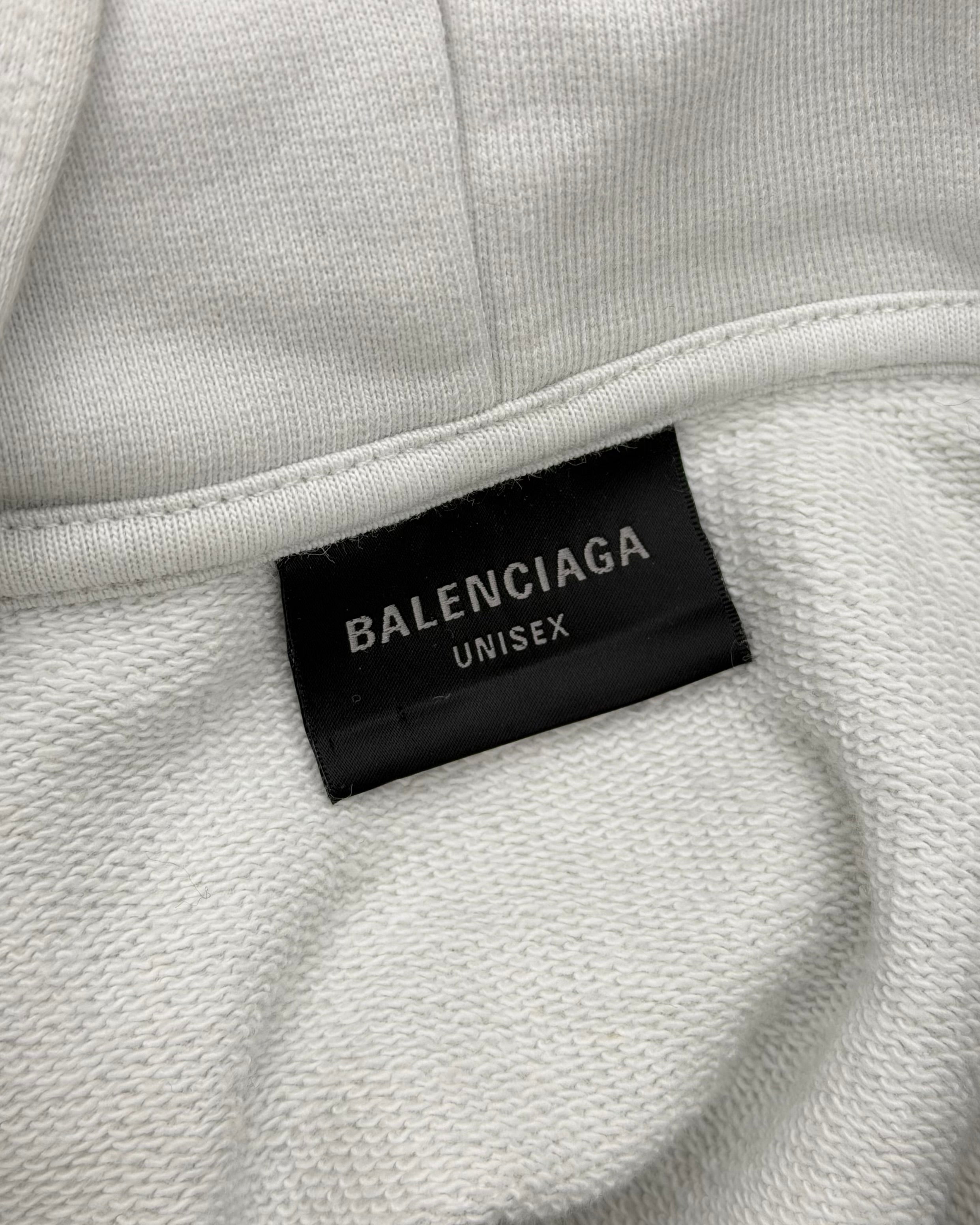 BALENCIAGA SS23 SKATER DISTRESSED HOODIE