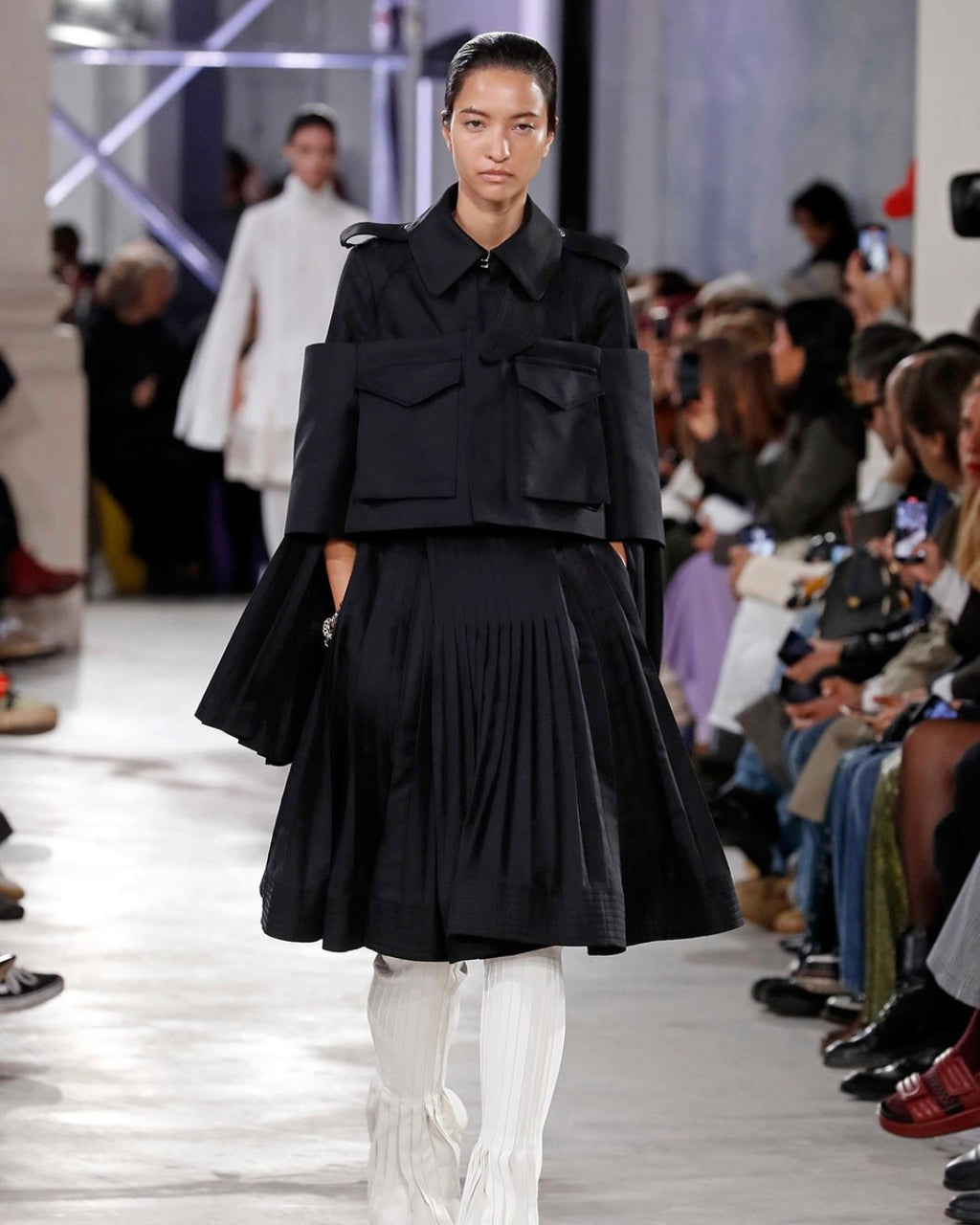 SACAI SS23 OFF-THE-SHOULDER BUSTIER TOP