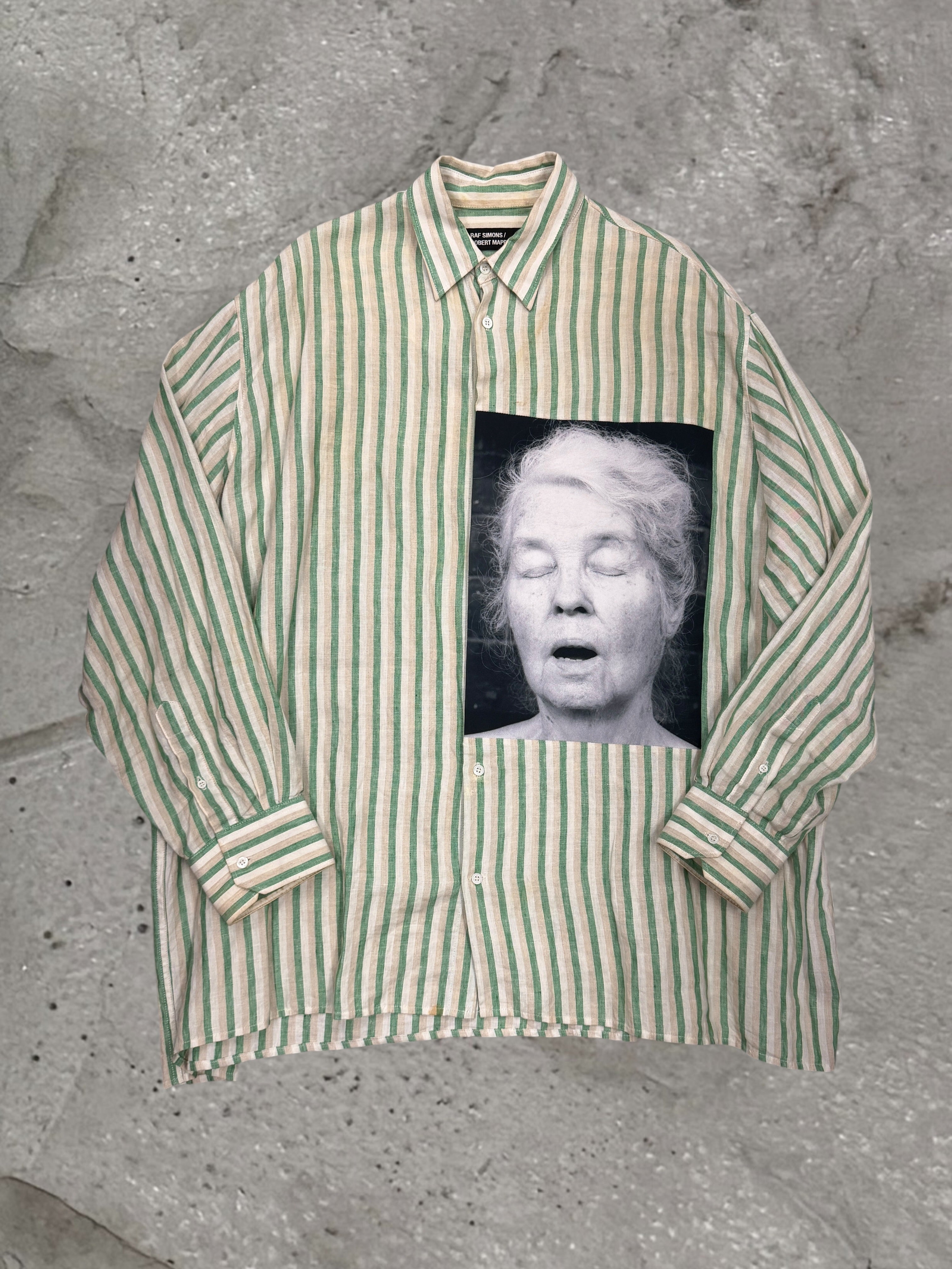 RAF SIMONS X ROBERT MAPPLETHROPE SS17 "ALICE NEEL" OVERSIZED SHIRT
