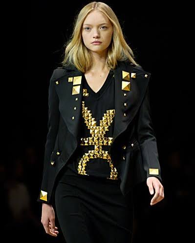 GIVENCHY FW07 GOLD STUDDED BLAZER