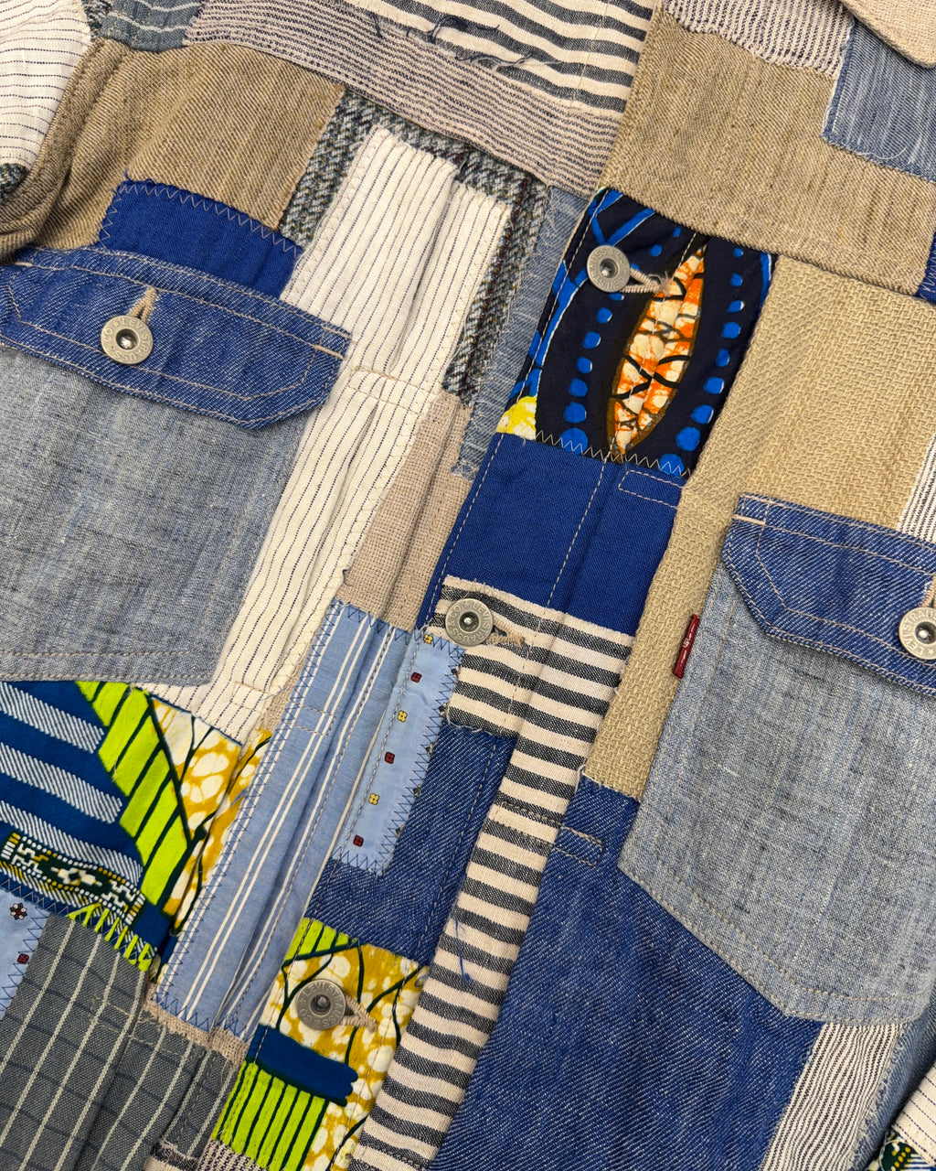 LEVIS X JUNYA WATANABE SS15 PATCHWORK LINEN JACKET