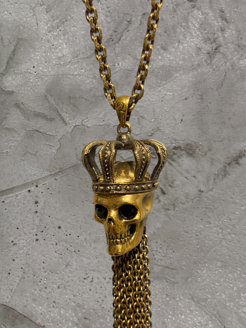 ALEXANDER MCQUEEN SKULL TASSEL NECKLACE