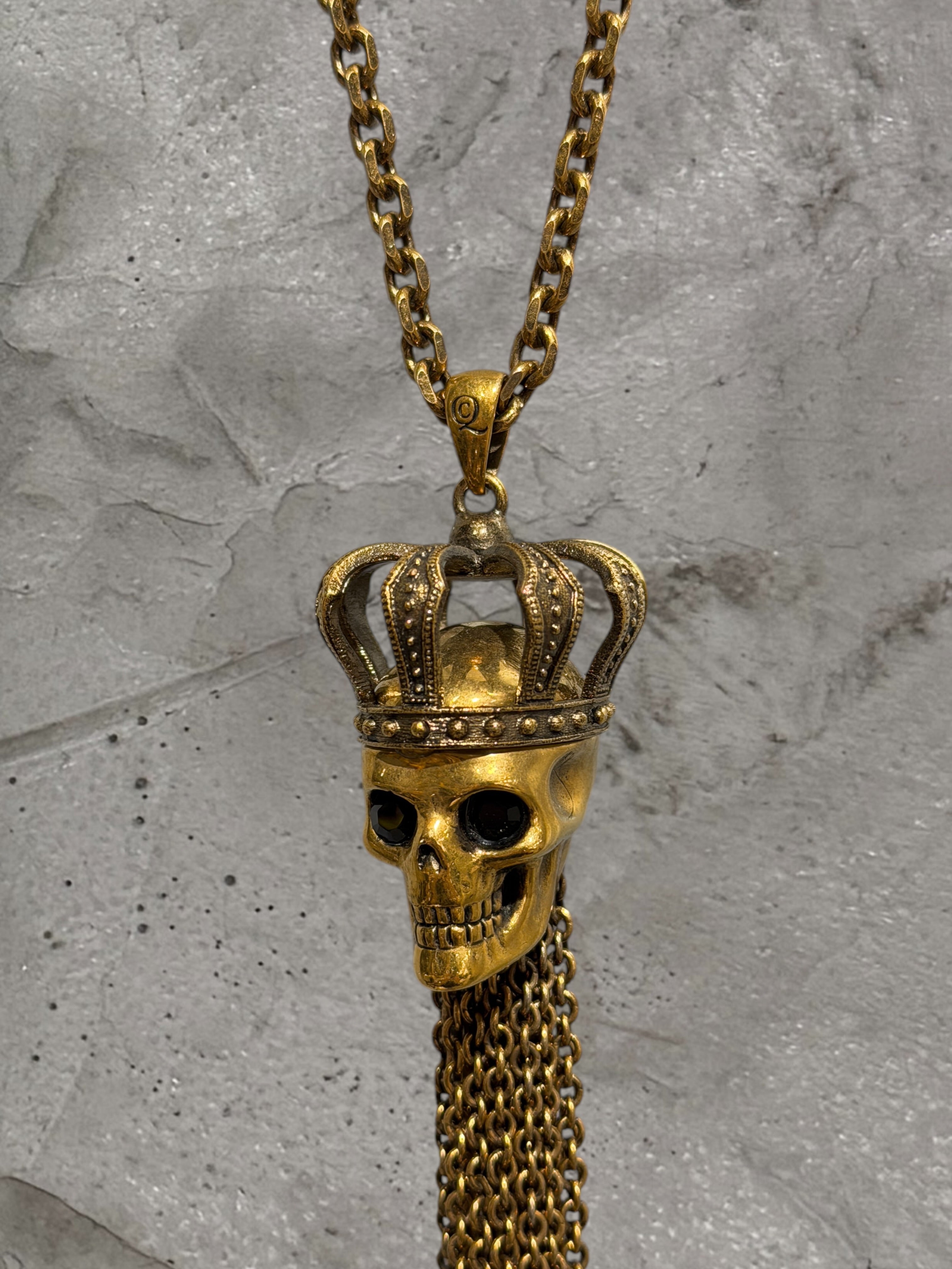 ALEXANDER MCQUEEN SKULL TASSEL NECKLACE