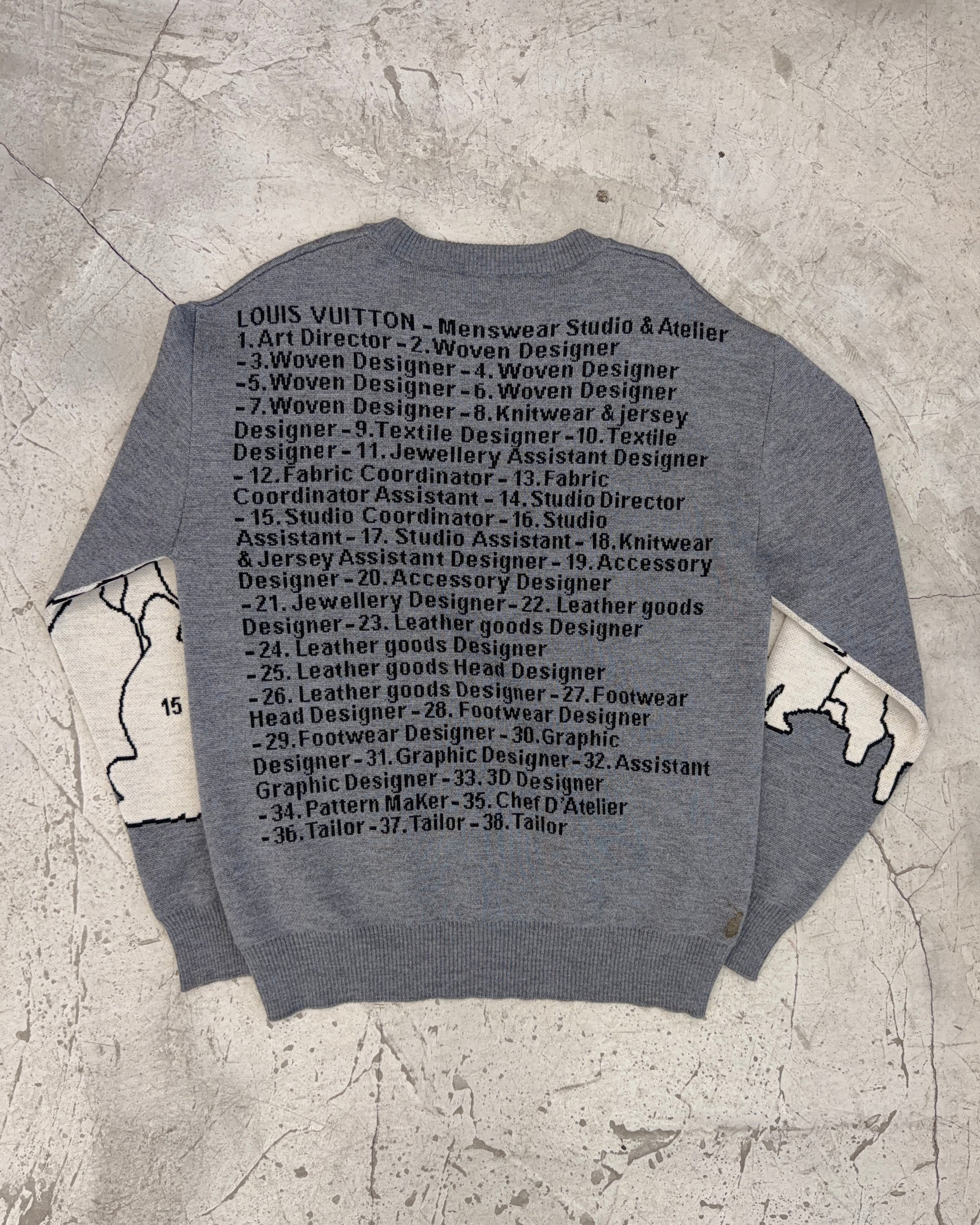 LOUIS VUITTON FW19 ATELIER & STUDIO JACQUARD SWEATER