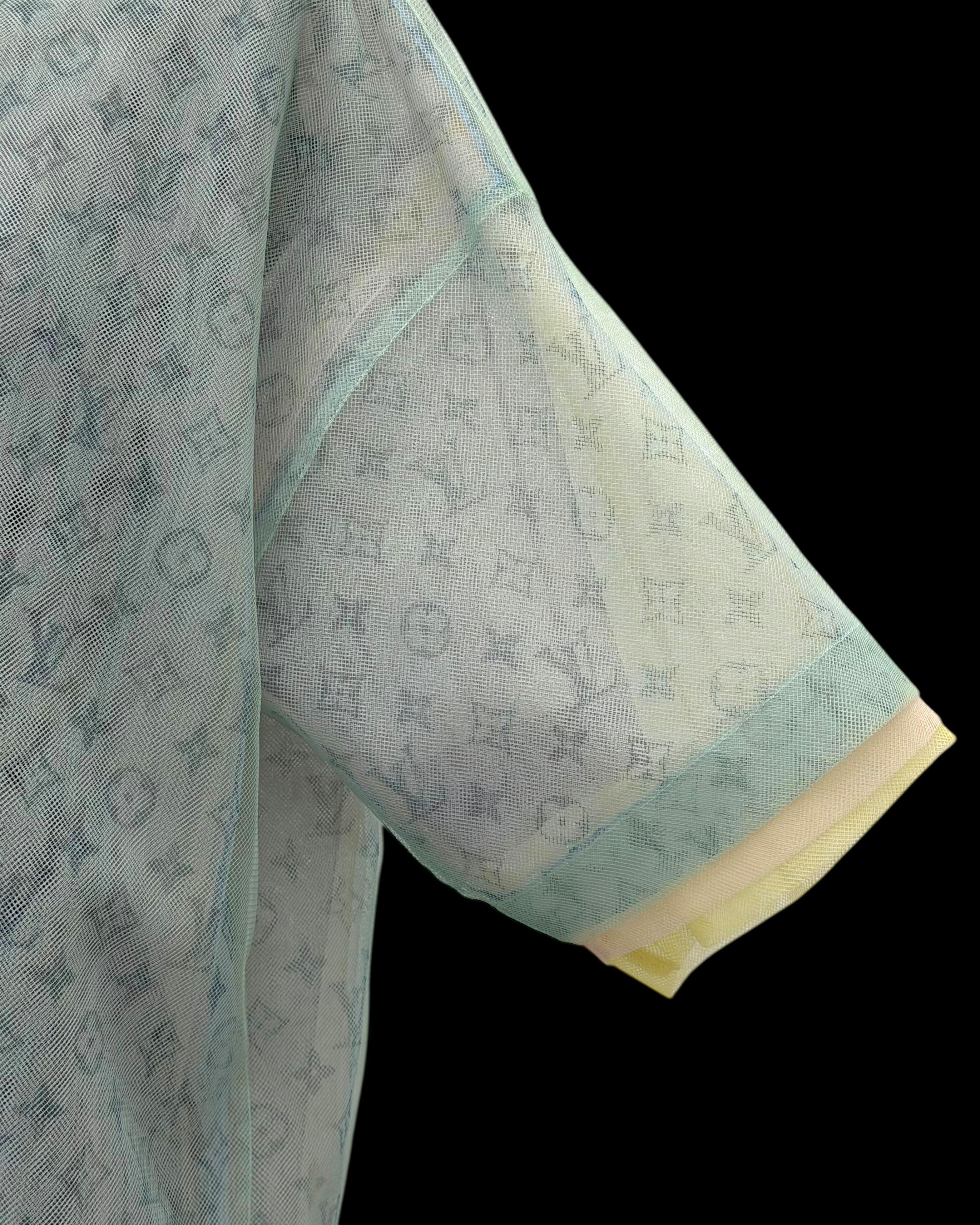 LOUIS VUITTON SS20 MONOGRAM TULLE T-SHIRT