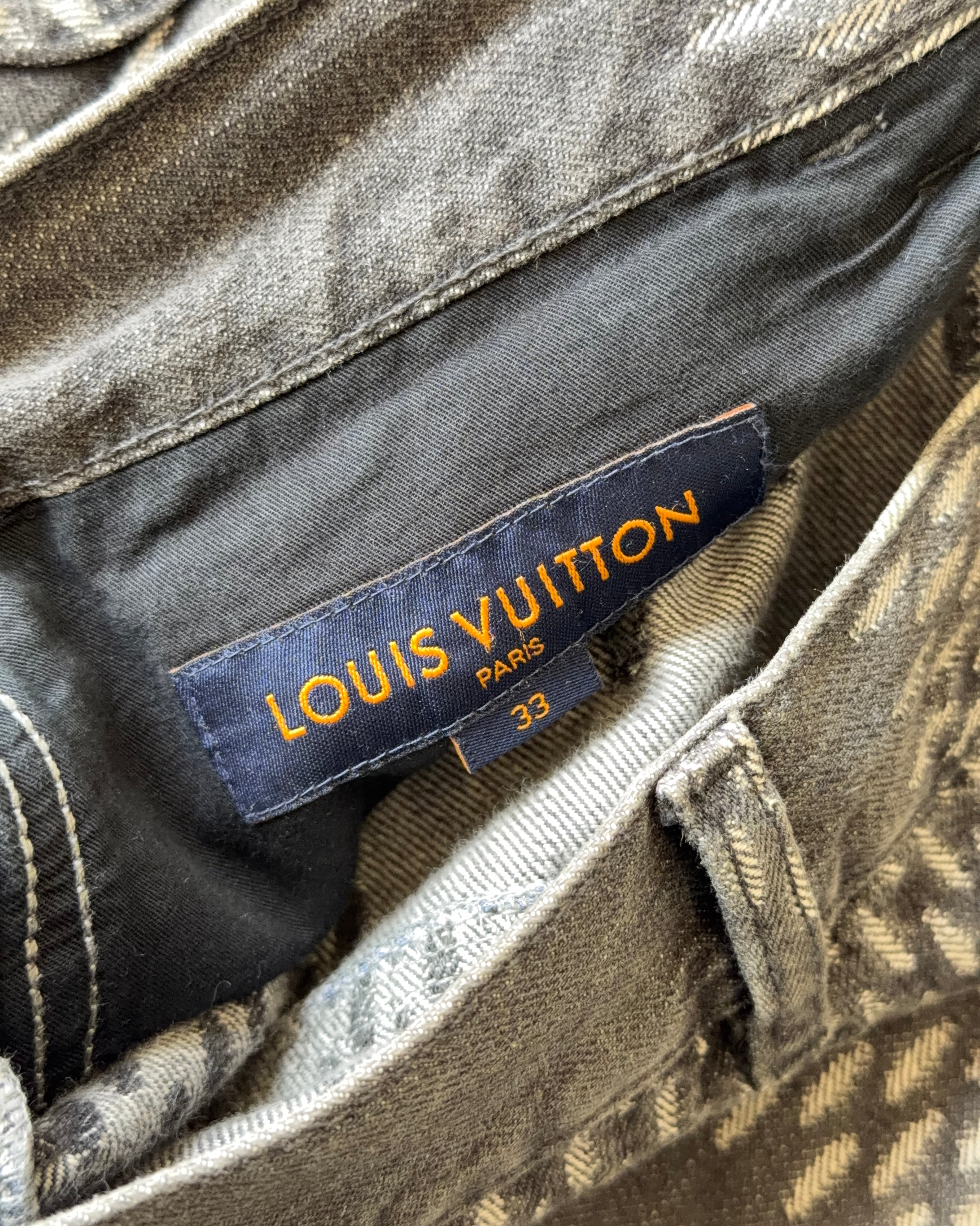 LOUIS VUITTON X NIGO GIANT DAMIER WAVES JEANS