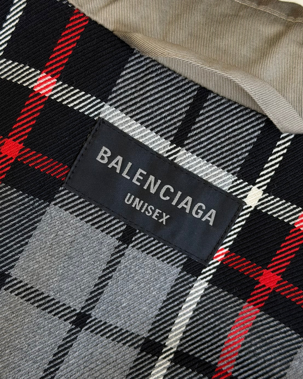 BALENCIAGA FALL 2023 OVERSIZED FOLDED TRENCH COAT