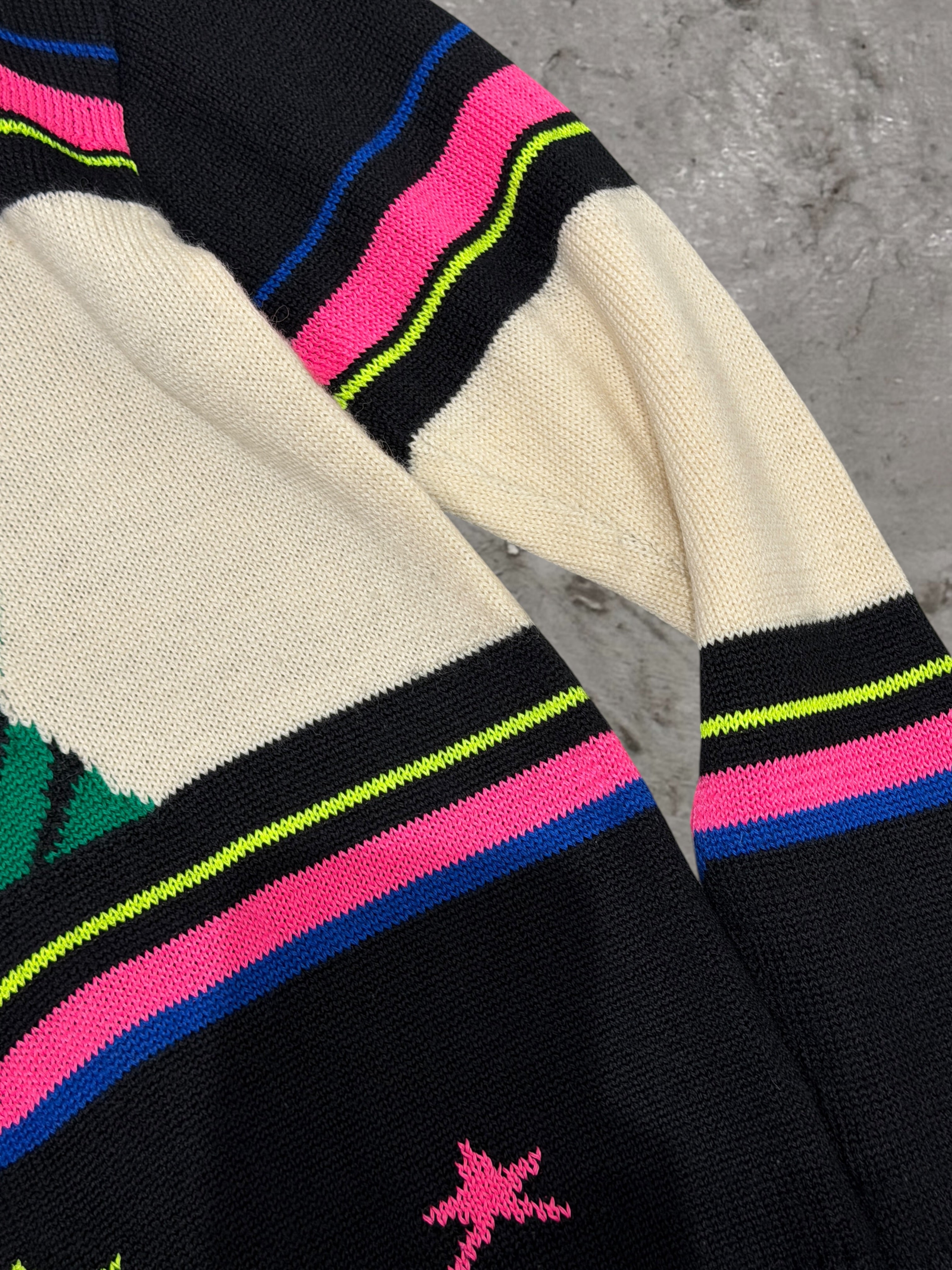 SAINT LAURENT SS16 T-REX INTARSIA SWEATER