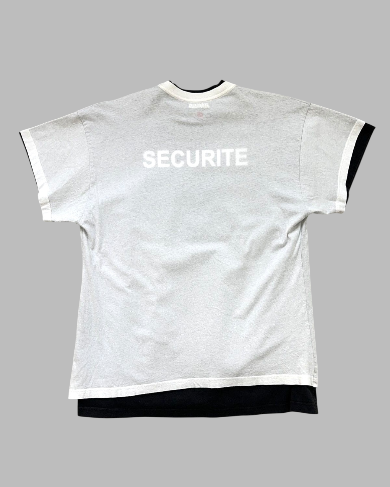 HANES X VETEMENTS SS17 SECURITE LAYERED T-SHIRT